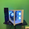 CLEAN White Gaming PC| Intel i5 / Amd RX580 / 8GB / 500GB SSD Win 10 Pro WiFi
