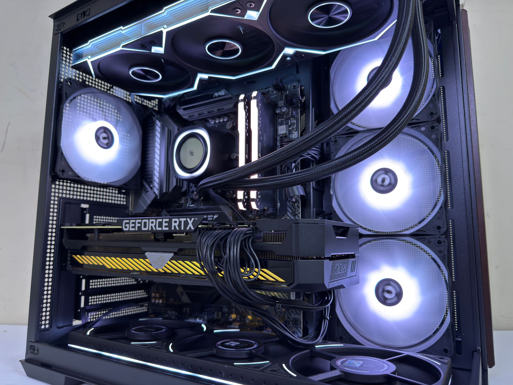 Custom Gaming PC | ROG RTX 3080, Ryzen 7 5800X, 32GB RAM, 1TB NVMe SSD | Wood Grain