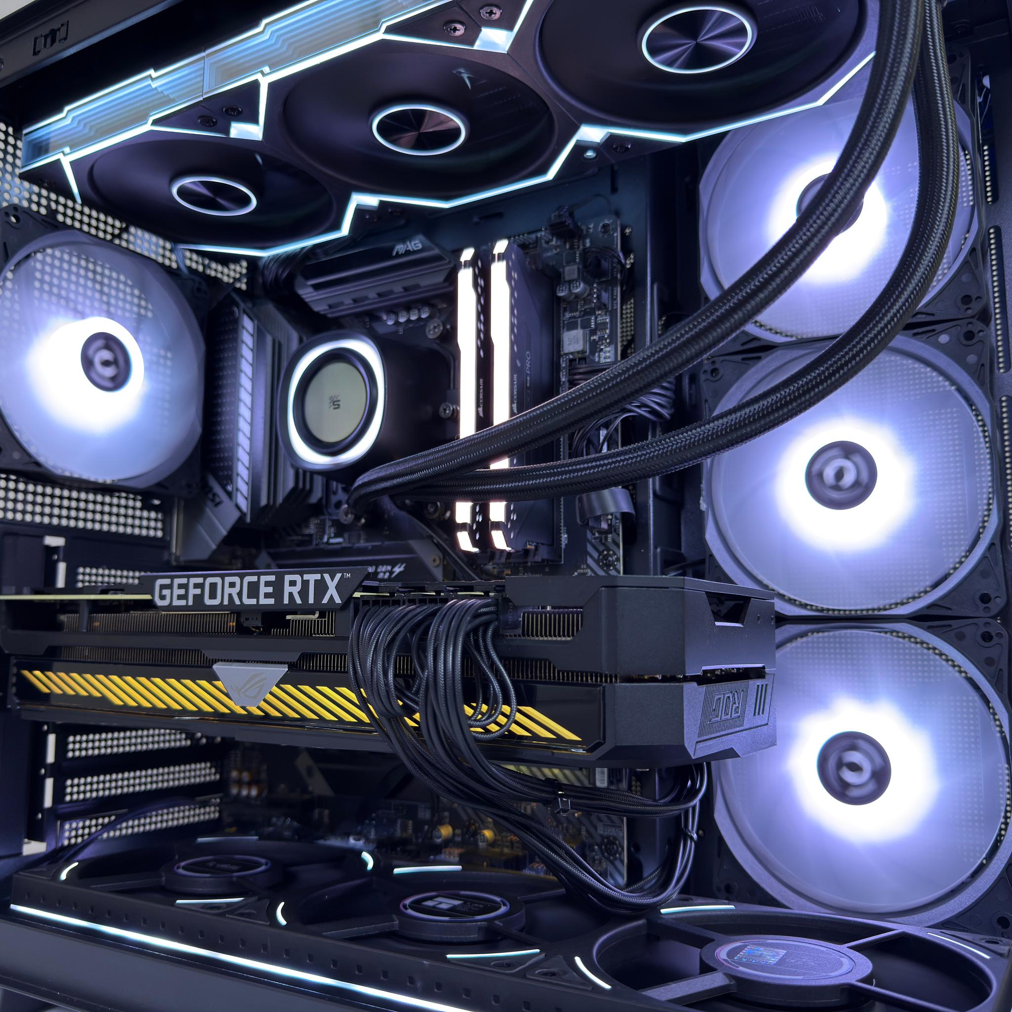 Custom Gaming PC | ROG RTX 3080, Ryzen 7 5800X, 32GB RAM, 1TB NVMe SSD | Wood Grain