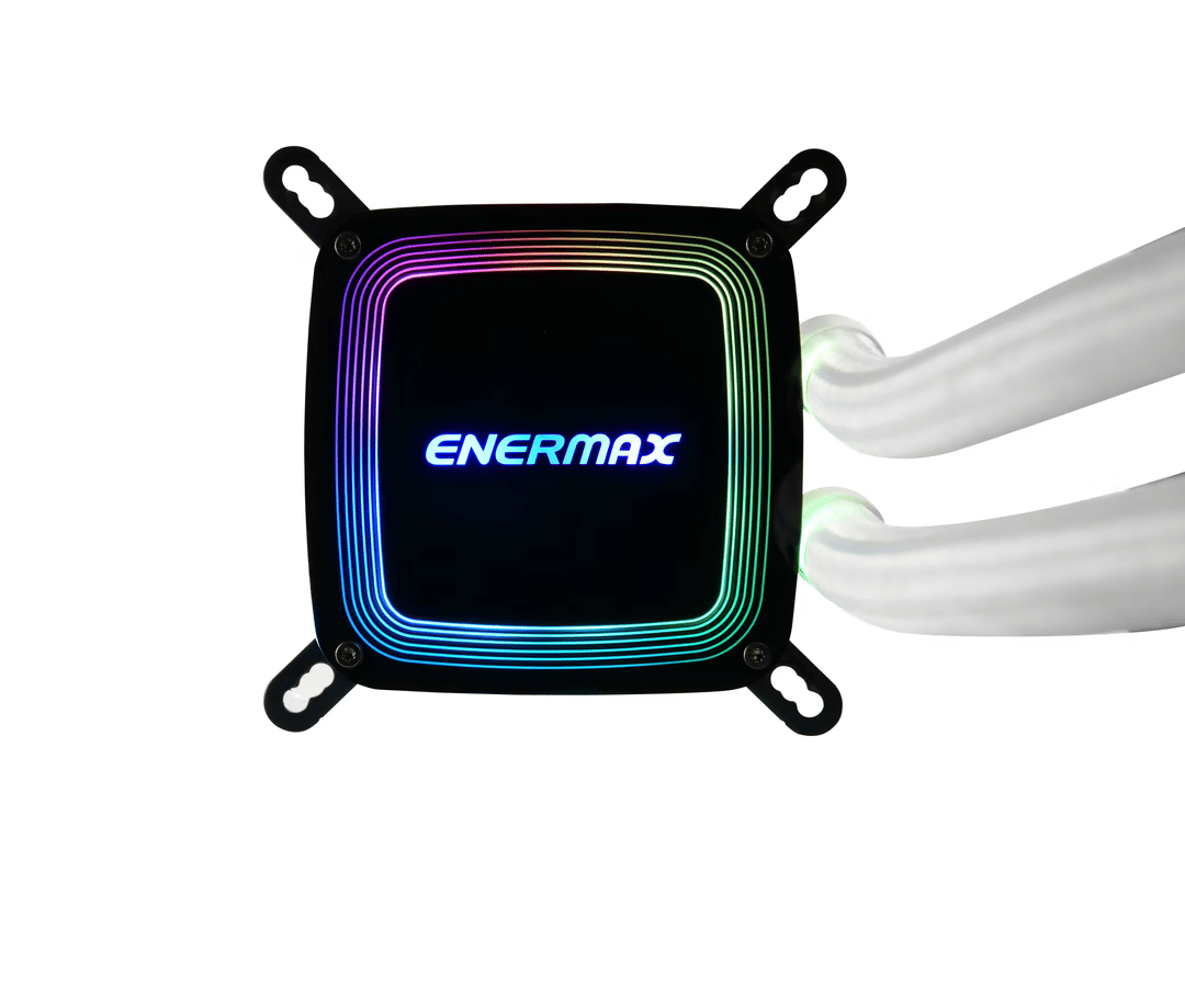 Enermax AQUAFUSION 240mm ARGB All-in-One CPU Liquid Cooler - White + LGA 1700 Bracket