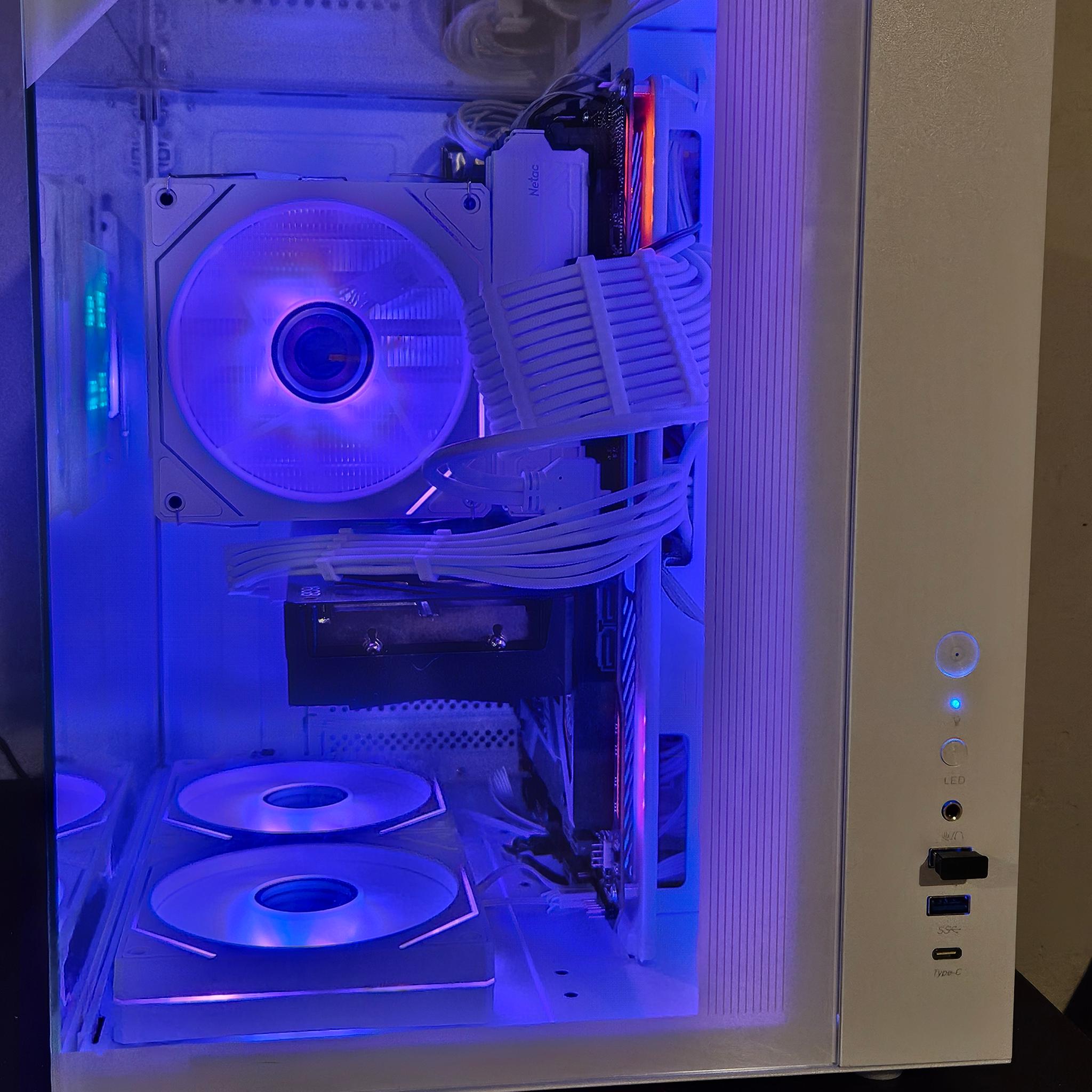 🚀 White RGB Gaming PC | RTX 4060 Ti 16GB | Intel i5-11600KF | 32GB RAM | 1TB NVMe | WiFi