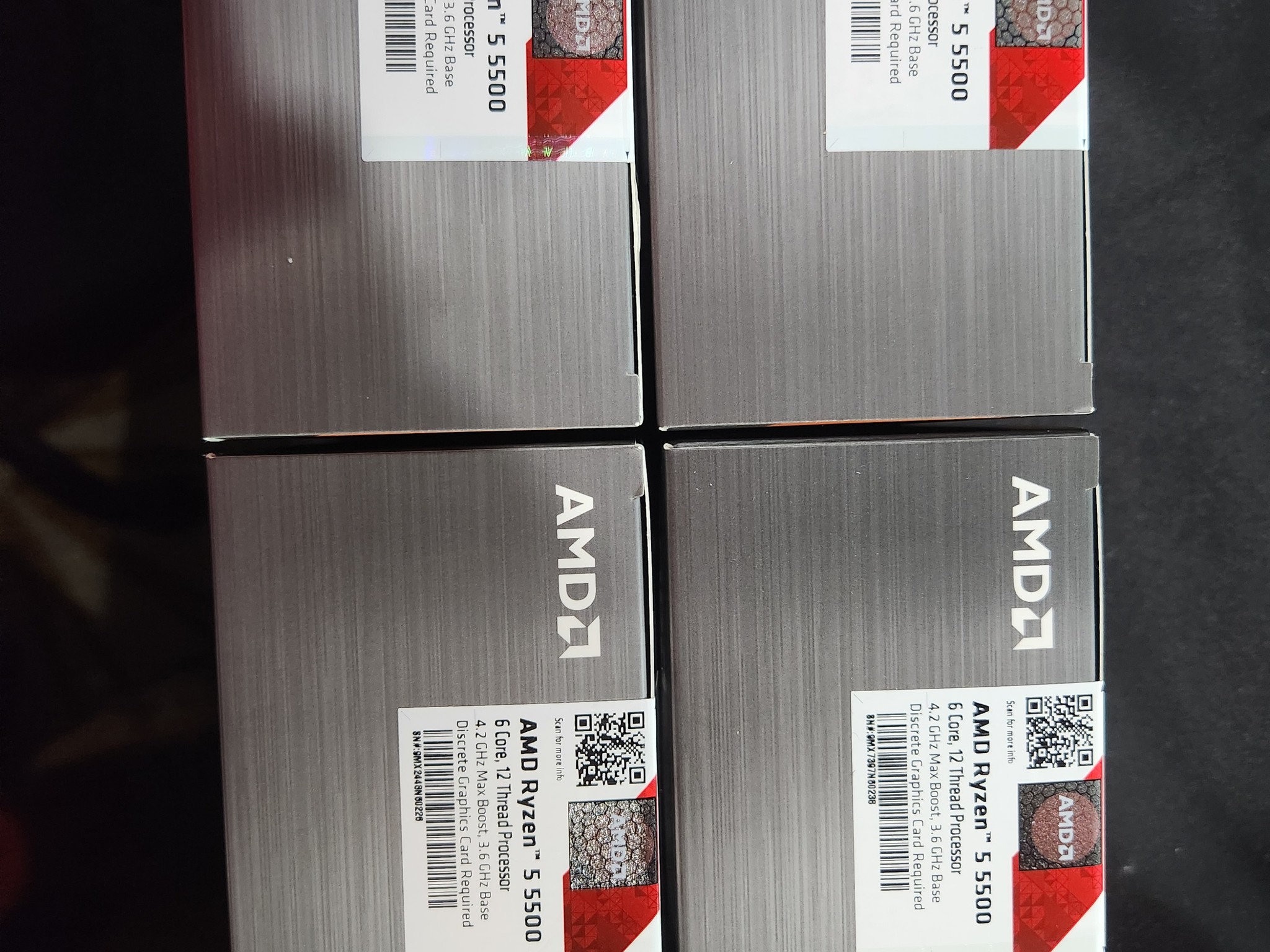 AMD Ryzen 5 5500 6-Core, 12-Thread Unlocked Desktop Processor with Wraith Stealth Cooler