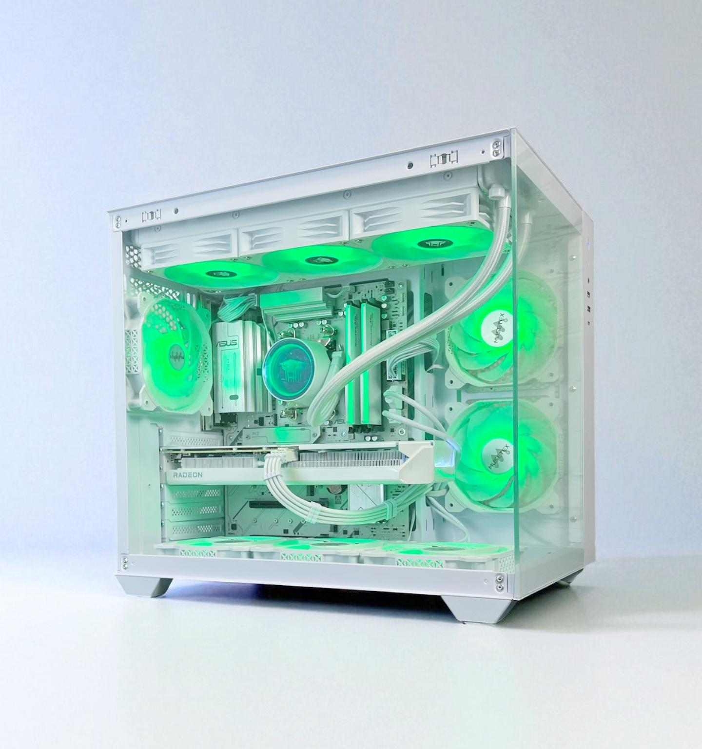 Liquid Cooled AMD RX 9060 XT 16GB Ryzen 8400F 16GB DDR5 1 TB M.2 Gaming PC