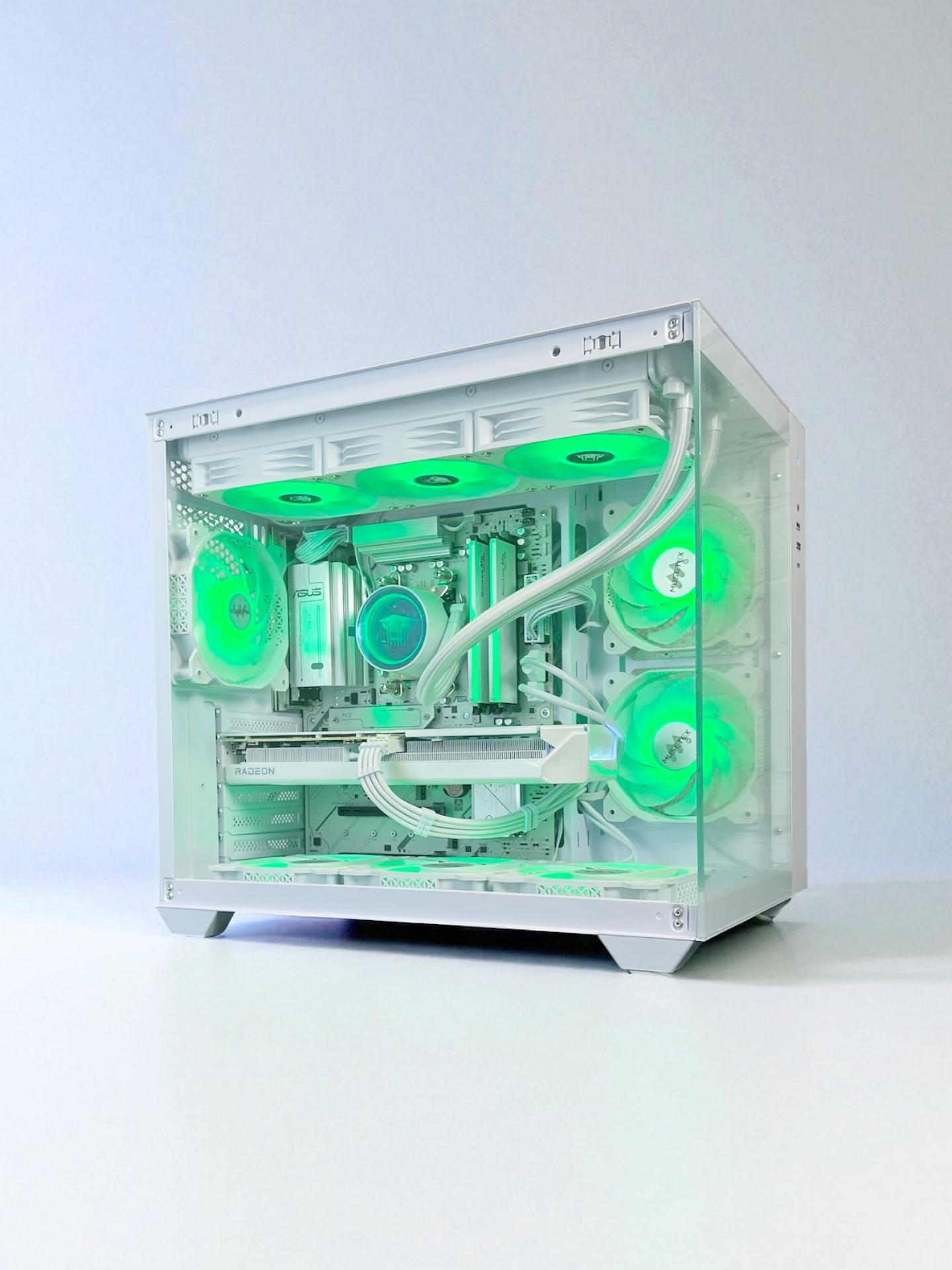 Liquid Cooled AMD RX 9060 XT 16GB Ryzen 8400F 16GB DDR5 1 TB M.2 Gaming PC