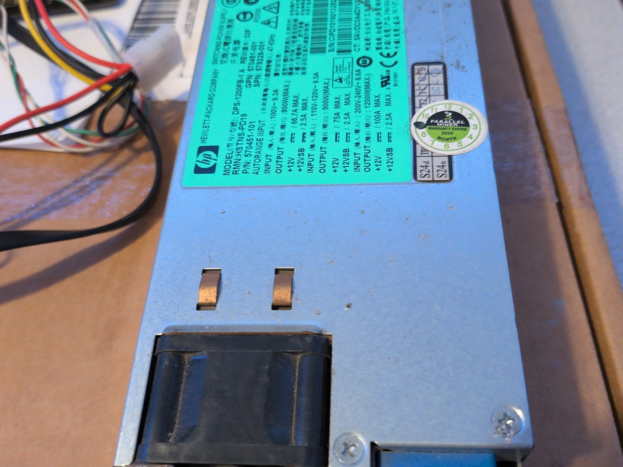 HP 1200W Server PSU DPS-1200FB Kit Breakout Board Cables - Unit 1