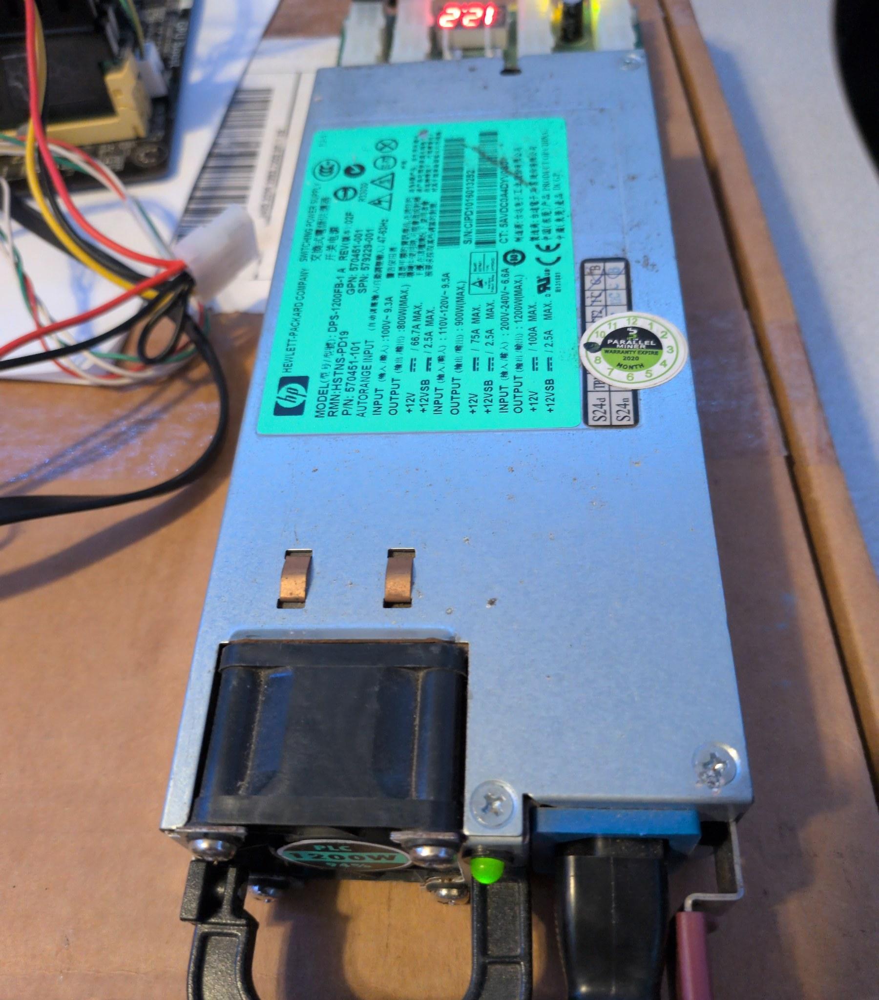 HP 1200W Server PSU DPS-1200FB Kit Breakout Board Cables - Unit 1