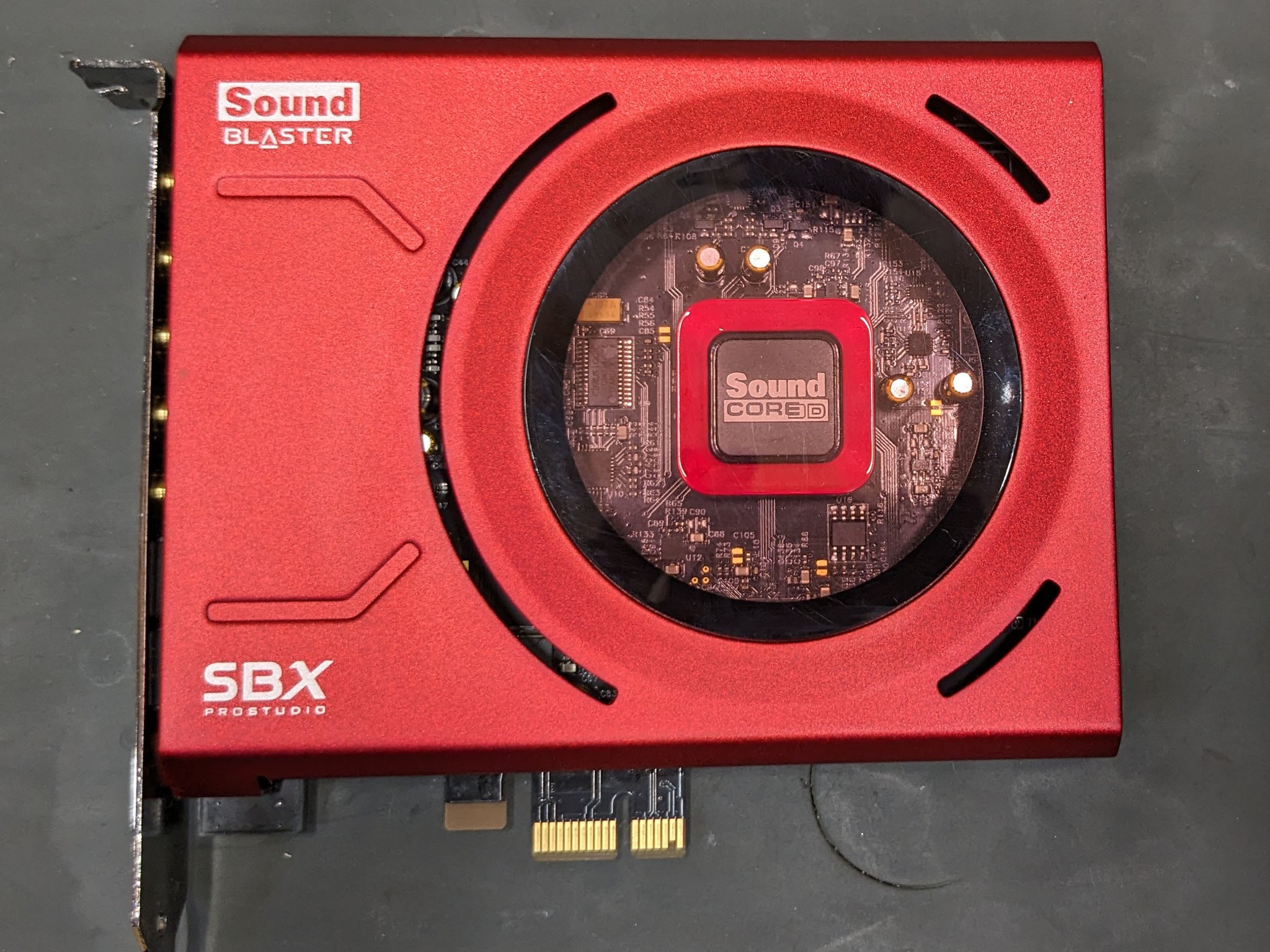 🎄SALE 🎄Creative Sound Blaster Z SBX ProStudio SB1500 PCIe Sound Card - Red