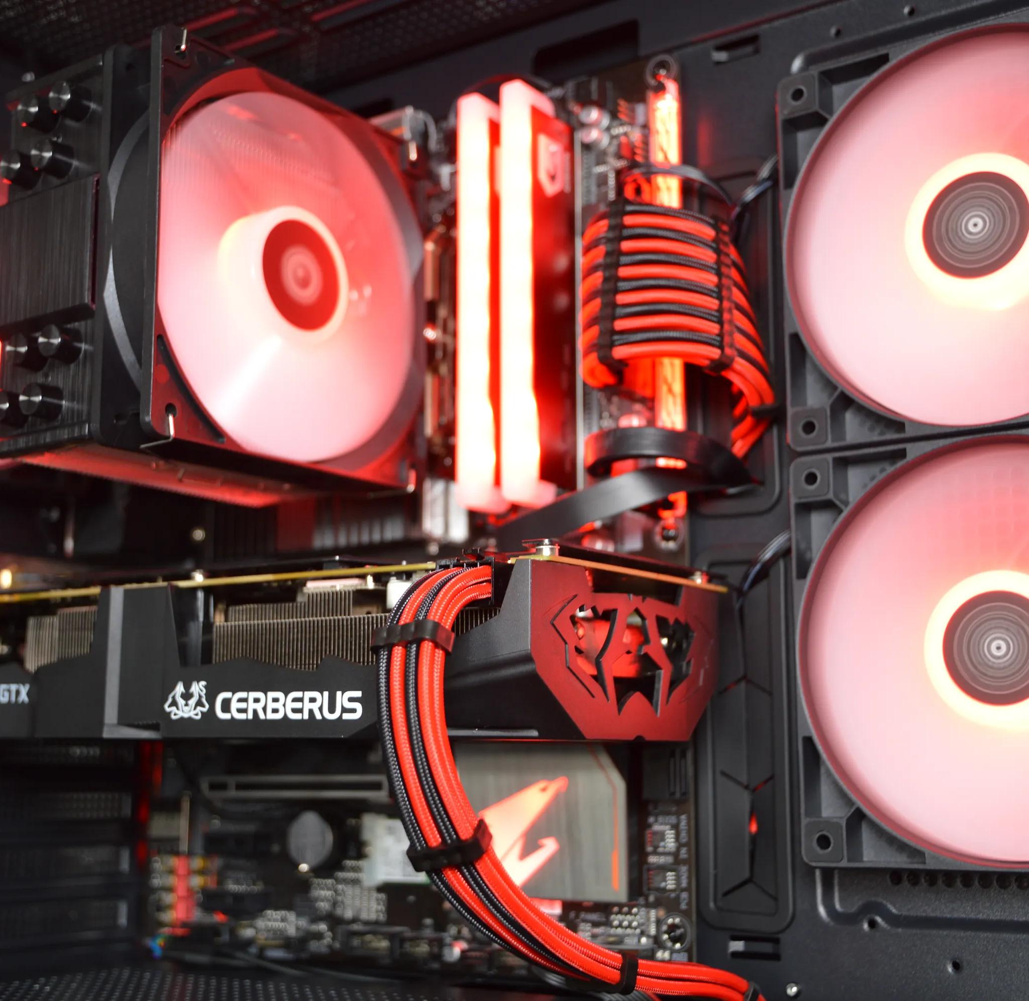 🔴🐺| GTX 1070Ti 8GB | INTEL i7 8700k | 16GB DDR4 RAM | 1TB NVME SSD | Crimson Cerberus |
