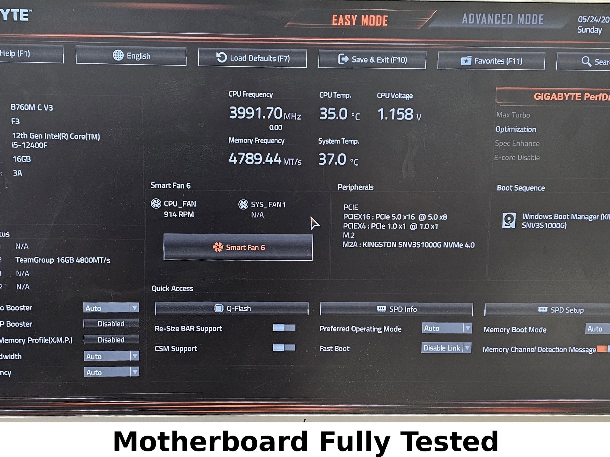 Gigabyte B760M C V3 LGA1700 DDR5 mATX Motherboard