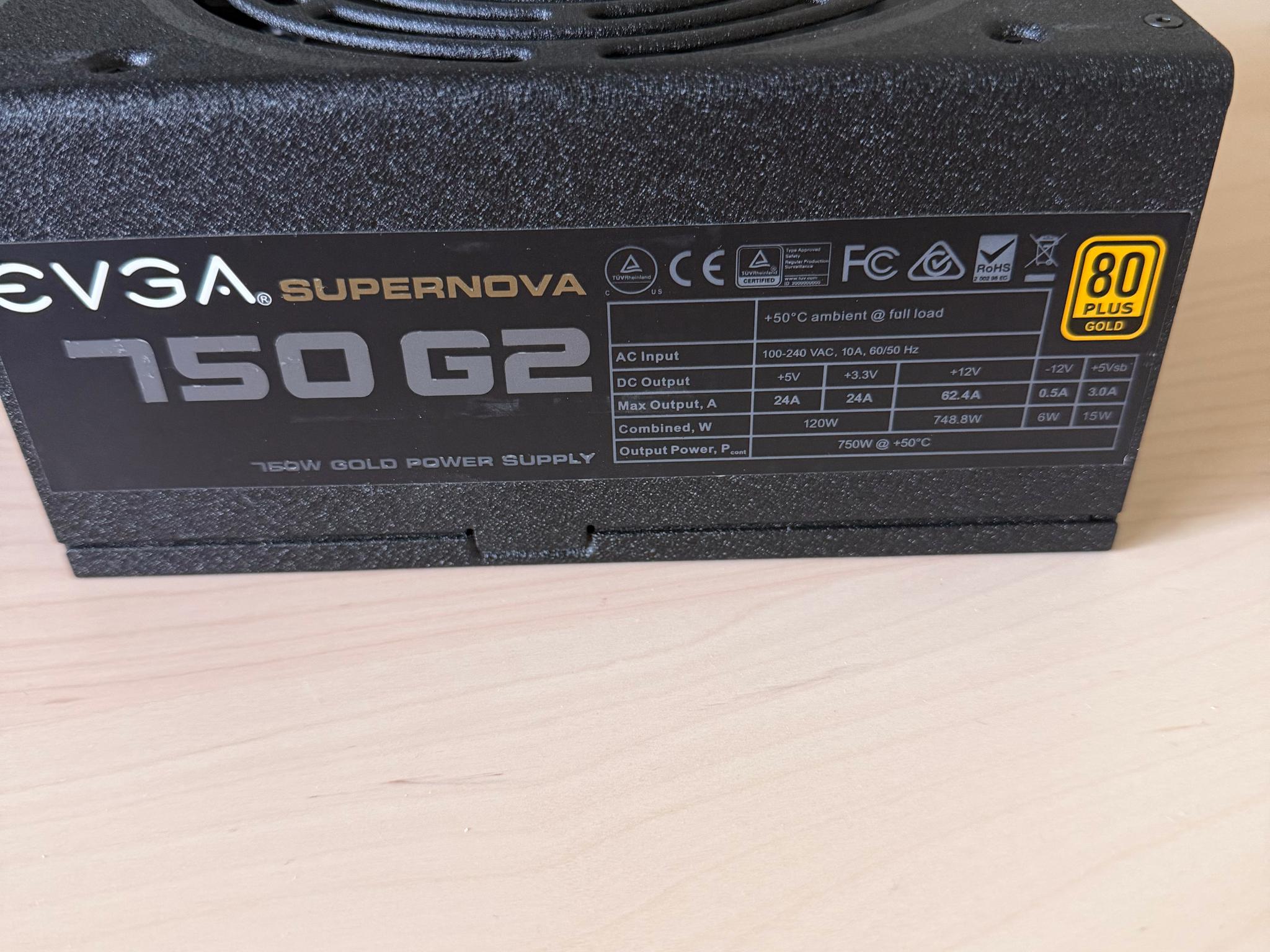 EVGA Supernova 750W Gold Power Supply