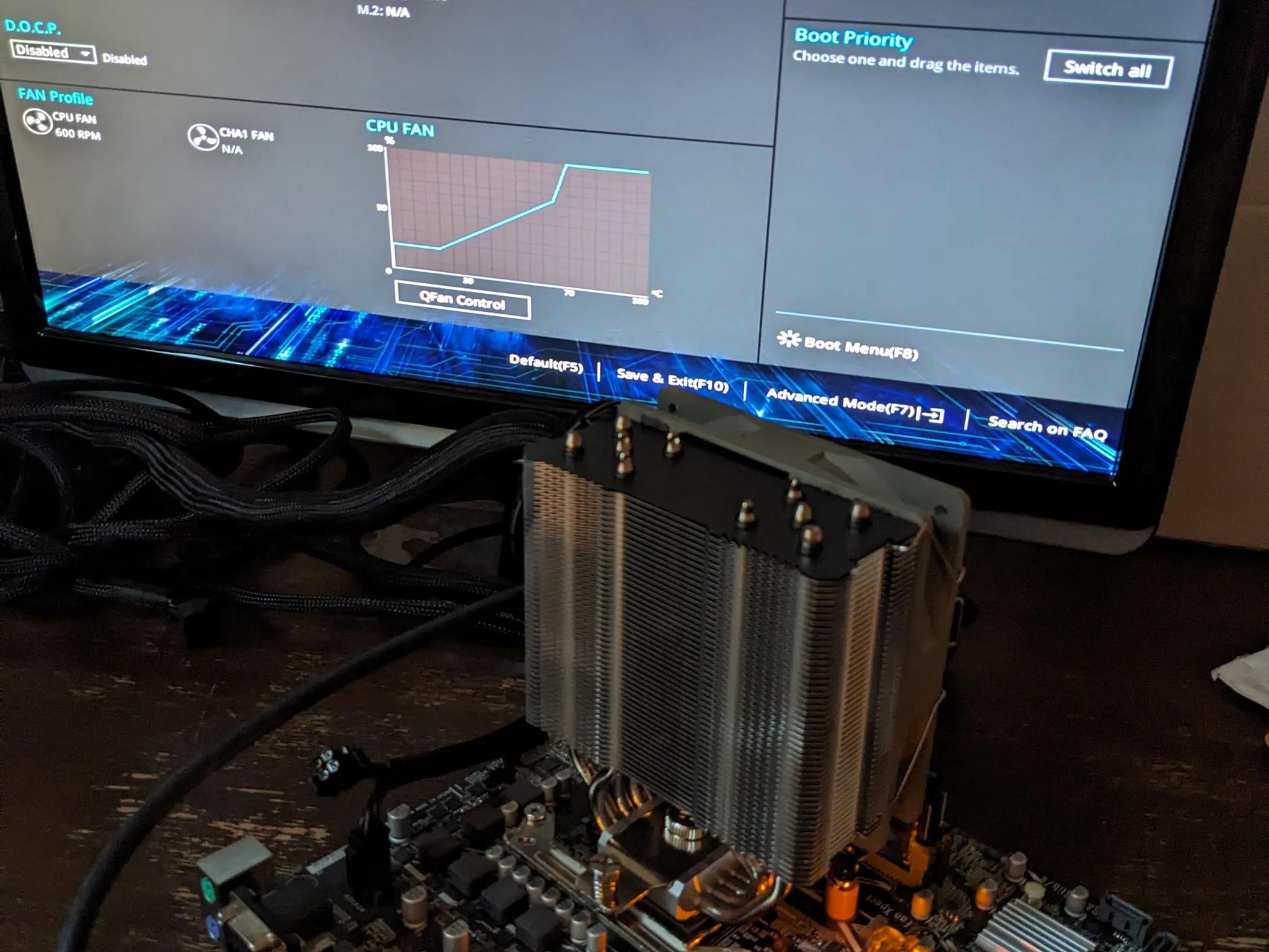 AM 4 Mobo, CPU, RAM combo: Asus Prime A320M-K, A8-9600 APU, 16GB RAM, NEW Theralright cooler!