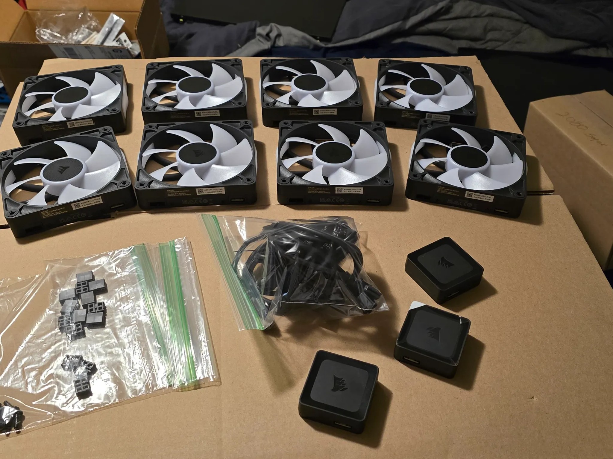 X8 CORSAIR RX 120 MM CASE FANS