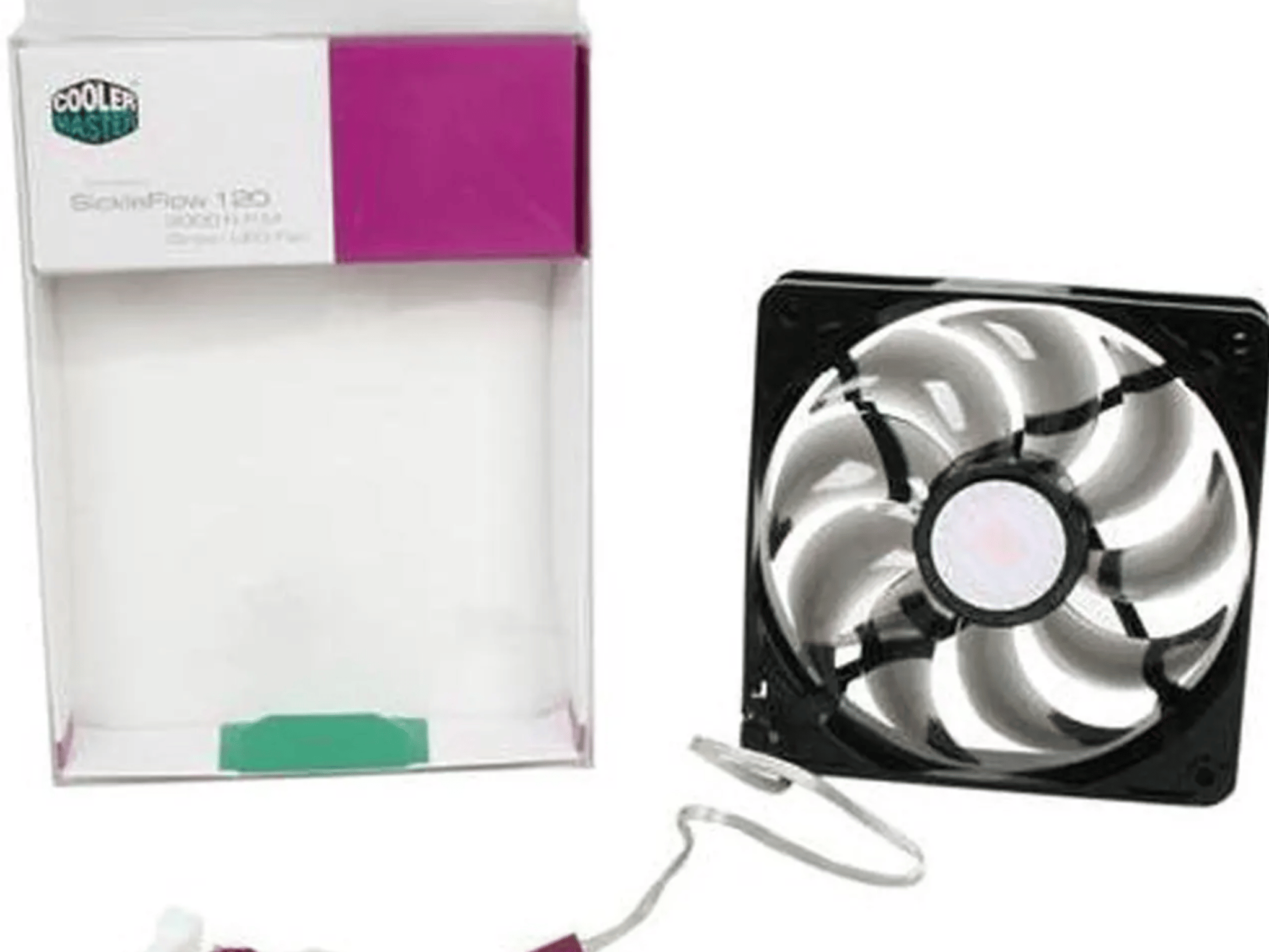 NEW COOLER MASTER “SickleFlow” 120mm (GREEN LED) Computer Case Fans (SET OF 3)