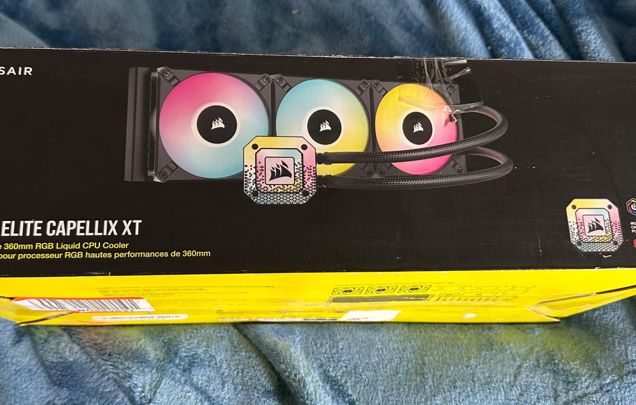 Corsair iCUE H150i Elite CAPELLIX XT Desktop Liquid CPU Cooler - Three AF120 RGB Elite Fans