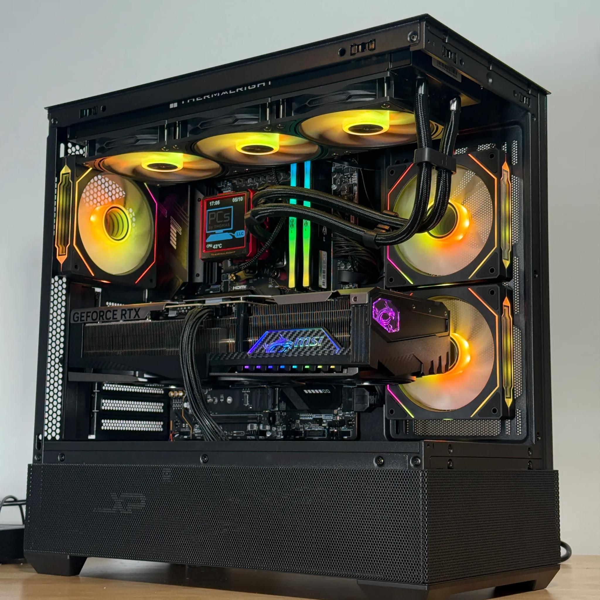 RTX 5090 Flagship Gaming PC Ryzen 9800x3d 64GB DDR5 4TB NVME