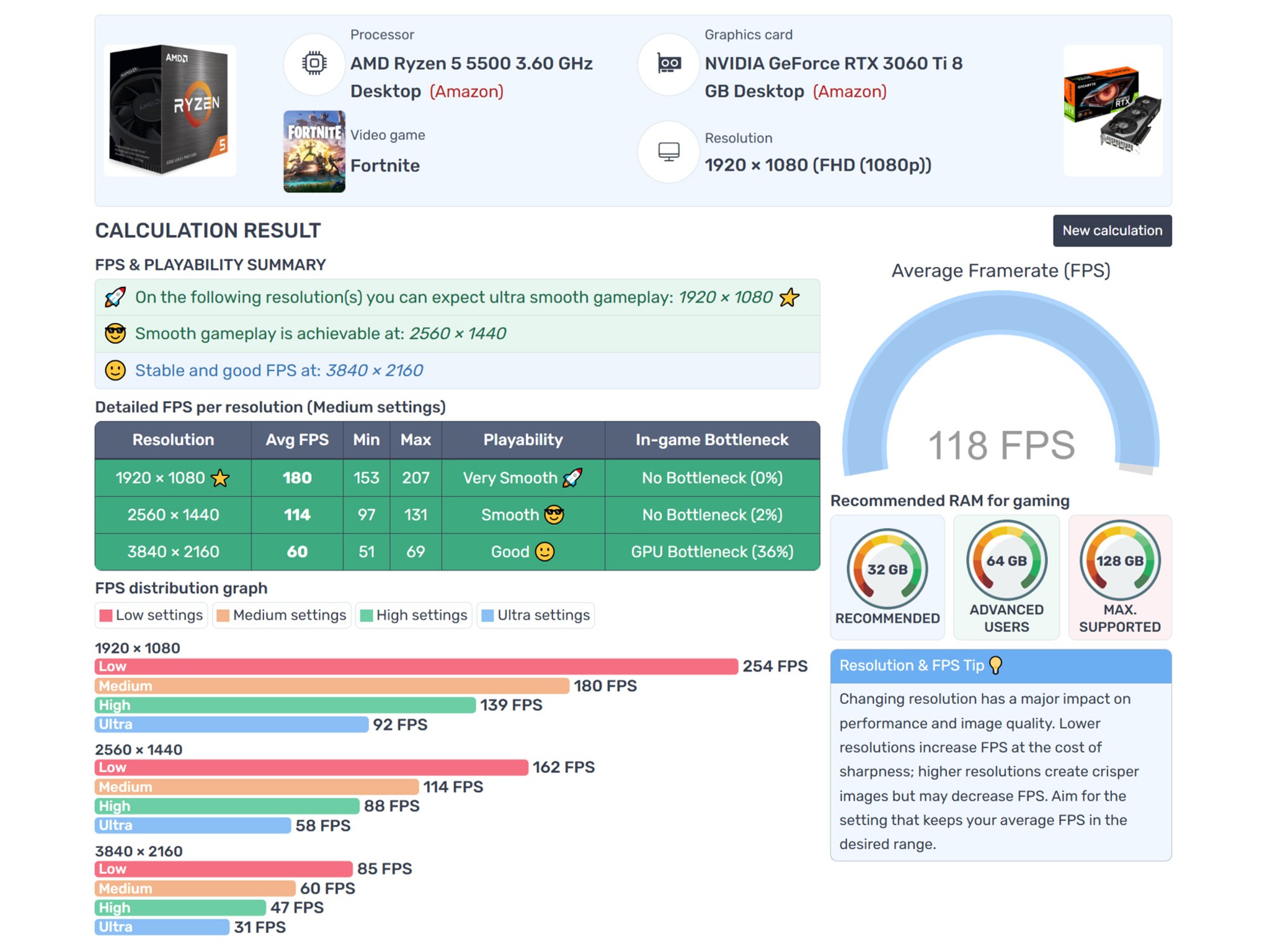 ⚡ Gaming PC | GeForce RTX 3060 Ti, Ryzen 5 5500, 16GB RAM, 1TB NVME M.2 SSD, WIFI, Win 11 Pro