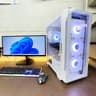 Frosty Gaming PC | Intel i7 / AMD RX580 / 8GB / 1.1TB Win 11 Pro + Wi-Fi