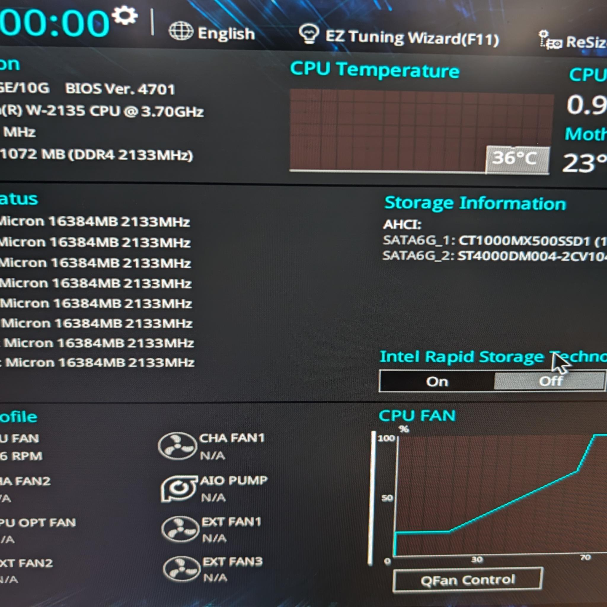 Custom Homelab Server Rosewill Xeon W-2135 128GB DDR4 Dual 10GbE 5TB 1000W