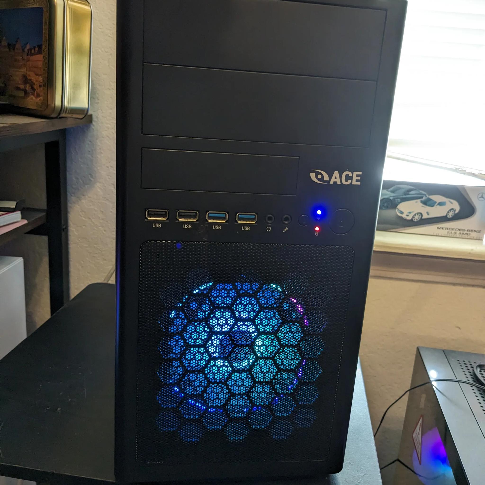 FREE SHIP|| Xeon 1220v2 (Same as i5-3450), 16GB RAM, GTX 760 2GB, 480GB SSD, WiFI, RGB, Win10