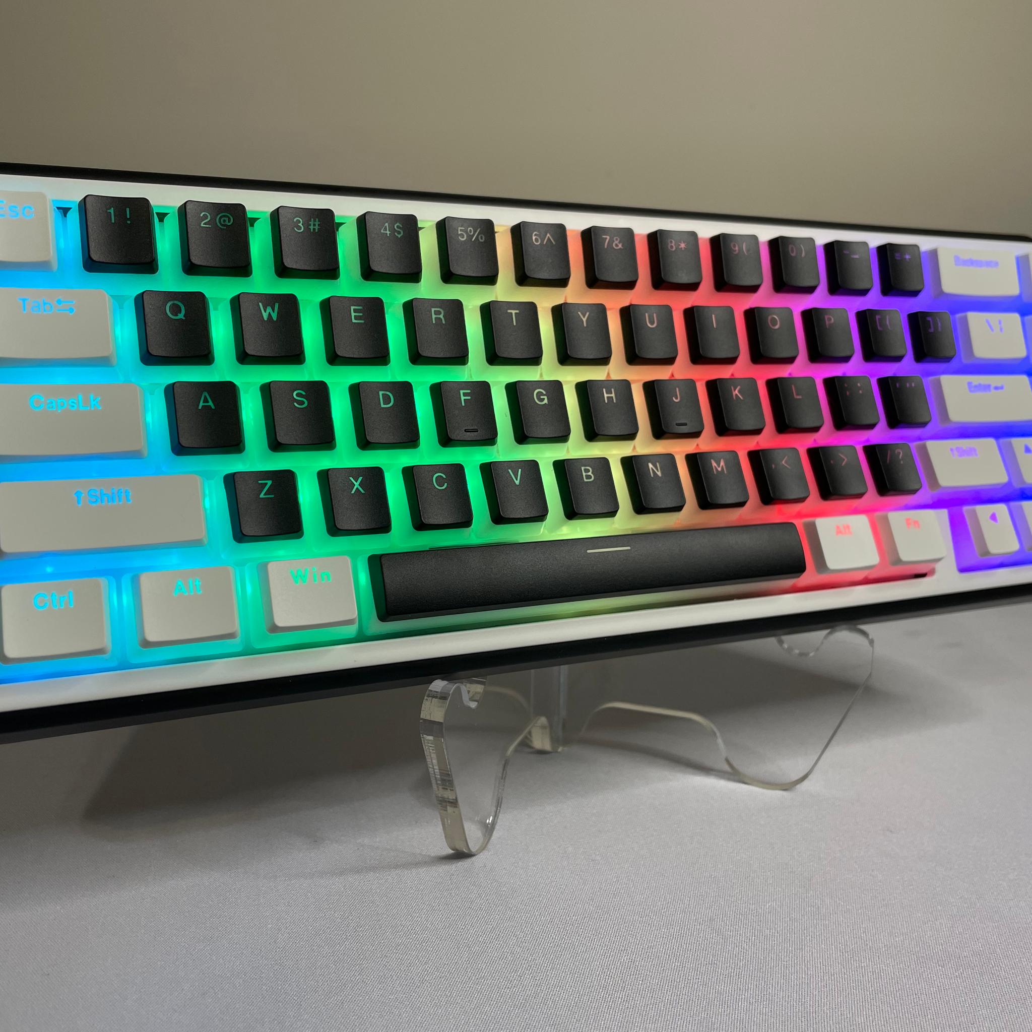 WK60 Mechanical Gaming Keyboard Wireless - Pudding Keycaps with Thocky Switches