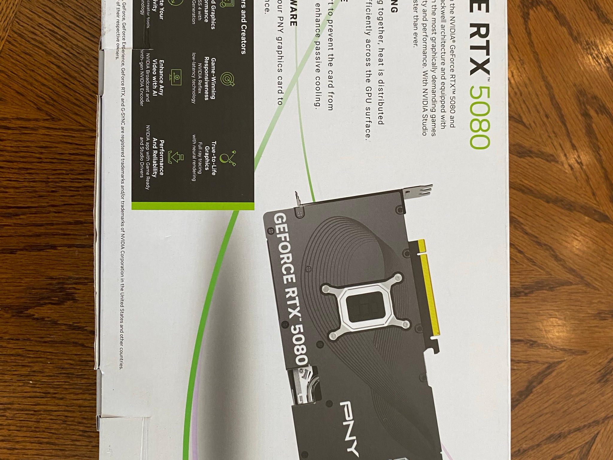 PNY GeForce RTX 5080 Overclocked Triple Fan