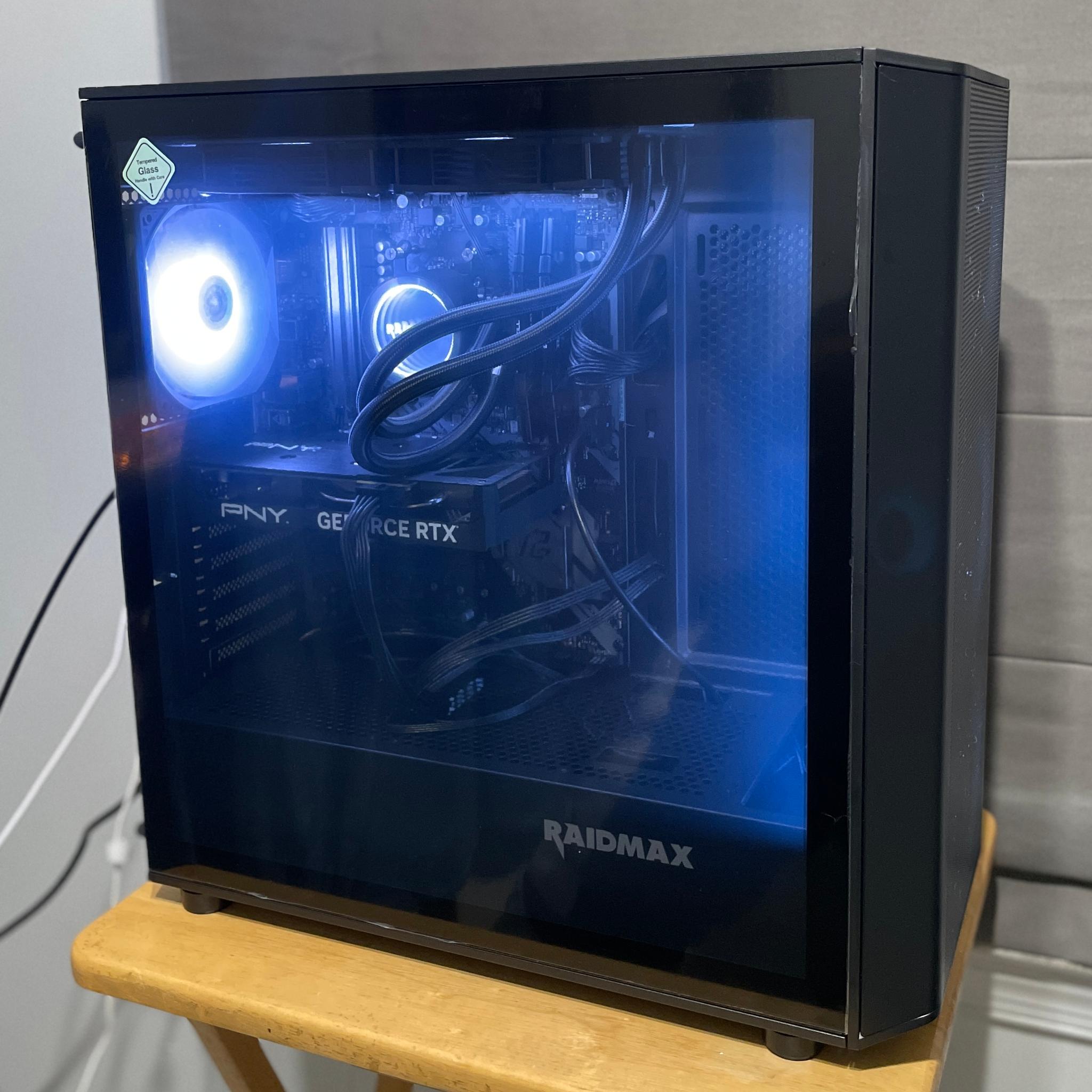 🌌 Blue Nova | Ryzen 5 5500 | RTX 4060 8GB | 32GB RAM | 1TB NVMe | Liquid Cooled