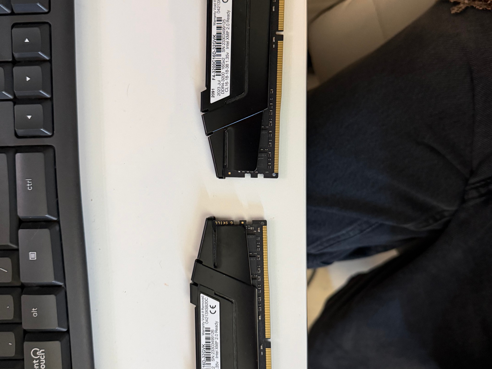 Used G.Skill Ripjaws 3200MHZ 32gb (2x16gb) CL16 memory