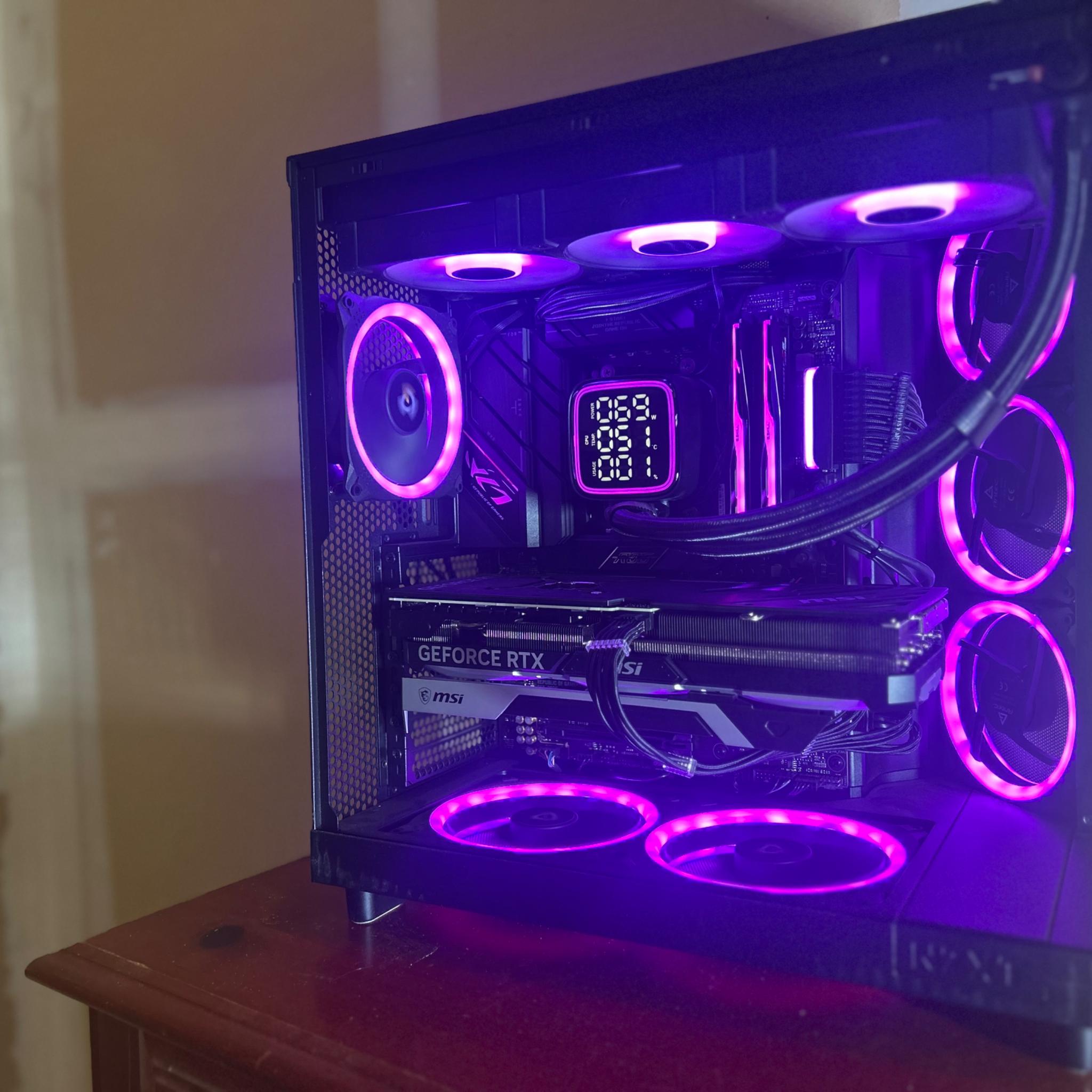 RTX 4070 TI Super 16GB Ryzen 9 7900X 32GB RAM WiFi ultimate gaming PC 1080p-4K