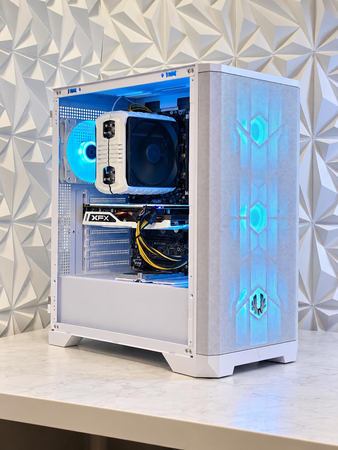 White Custom Gaming PC Build i5