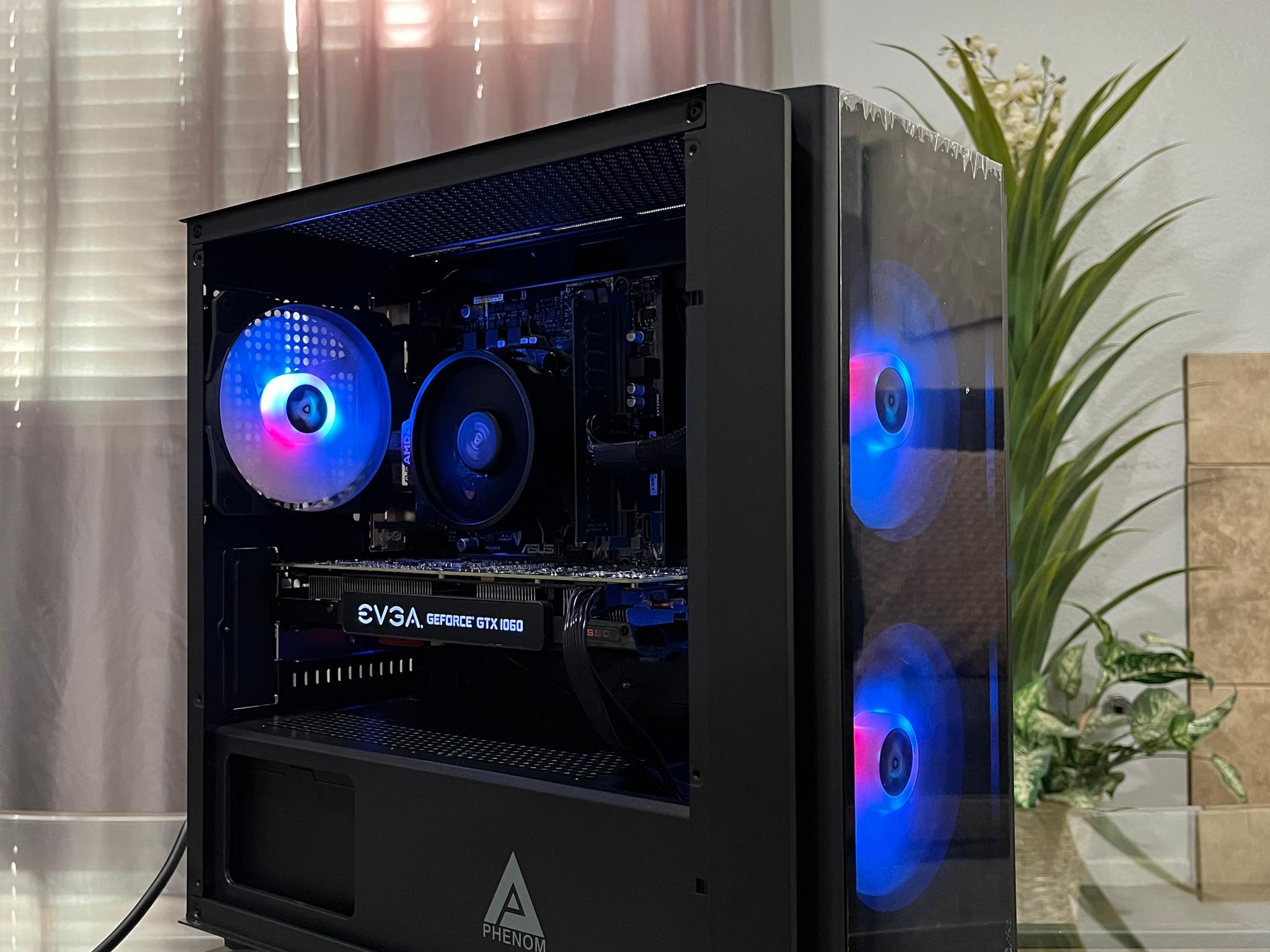 GTX 1060 6GB, Ryzen 7 1700, 8GB RAM | Black RGB Gaming Computer/Pc