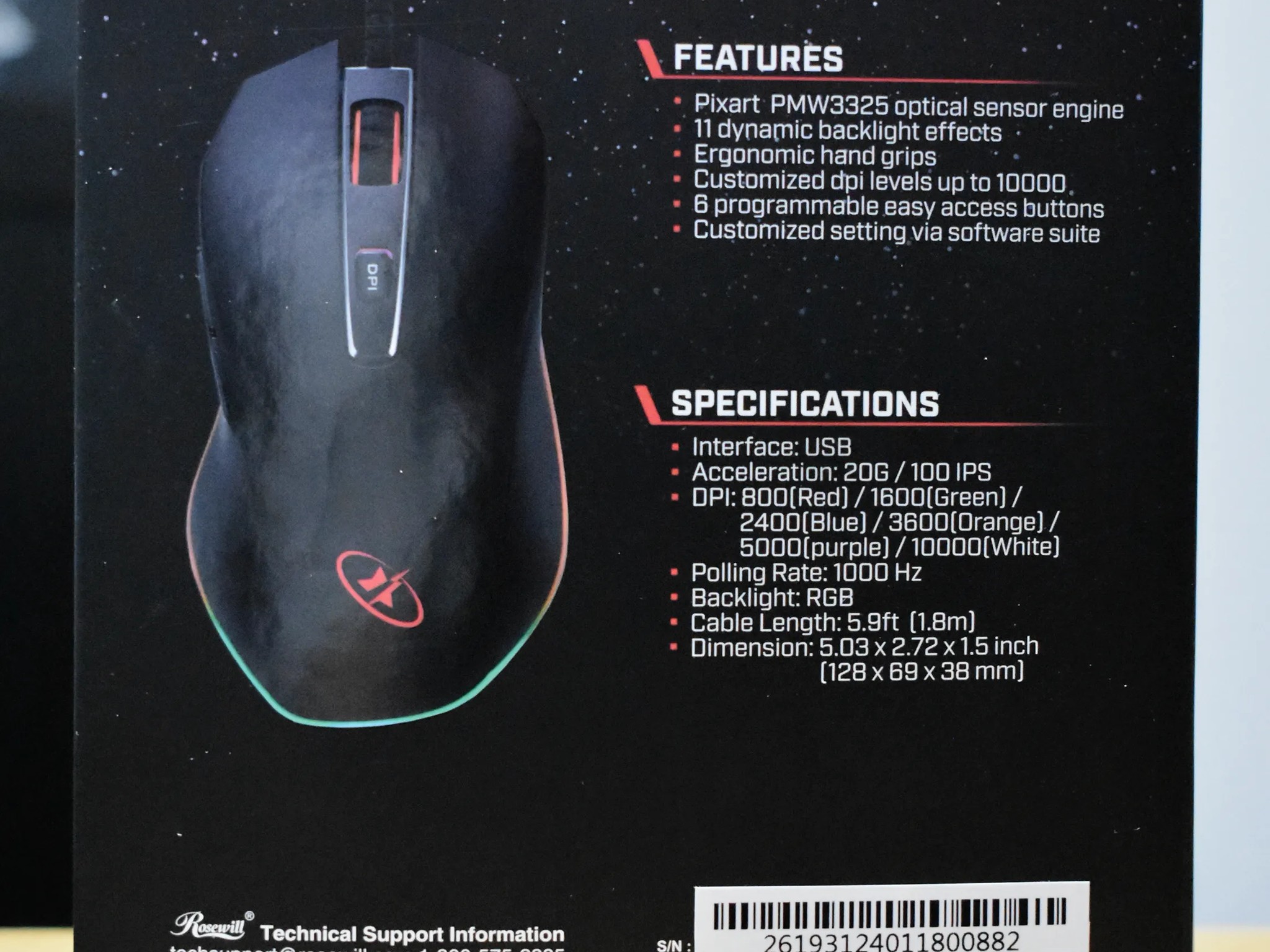 Rosewell M59 Gaming Mouse