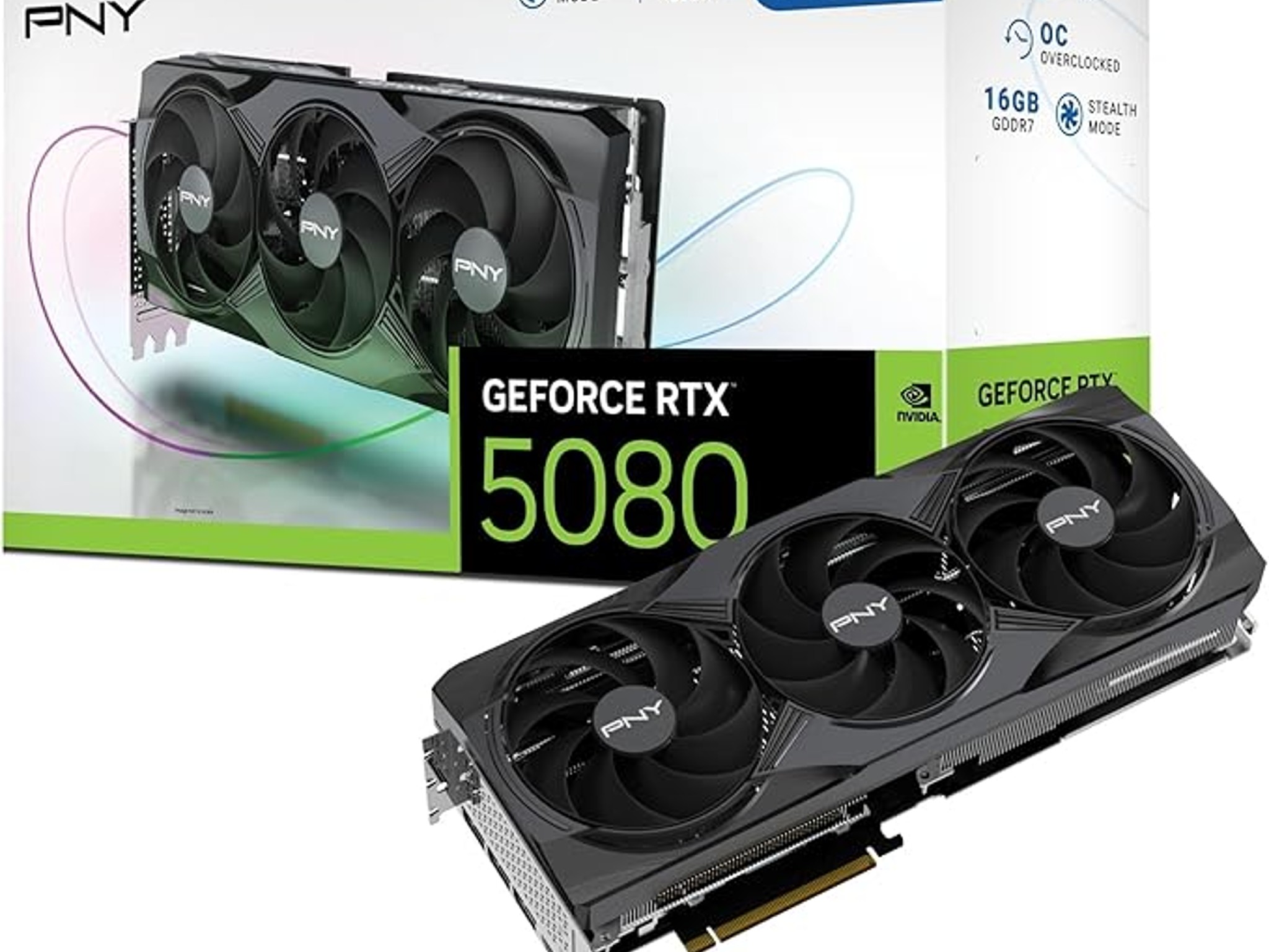 PNY GeForce RTX™ 5080 Overclocked Triple Fan