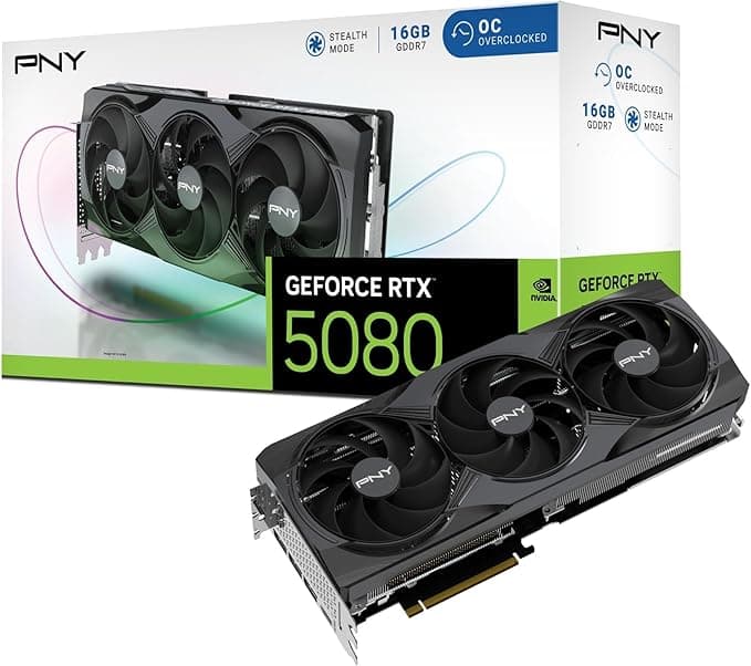 PNY GeForce RTX™ 5080 Overclocked Triple Fan