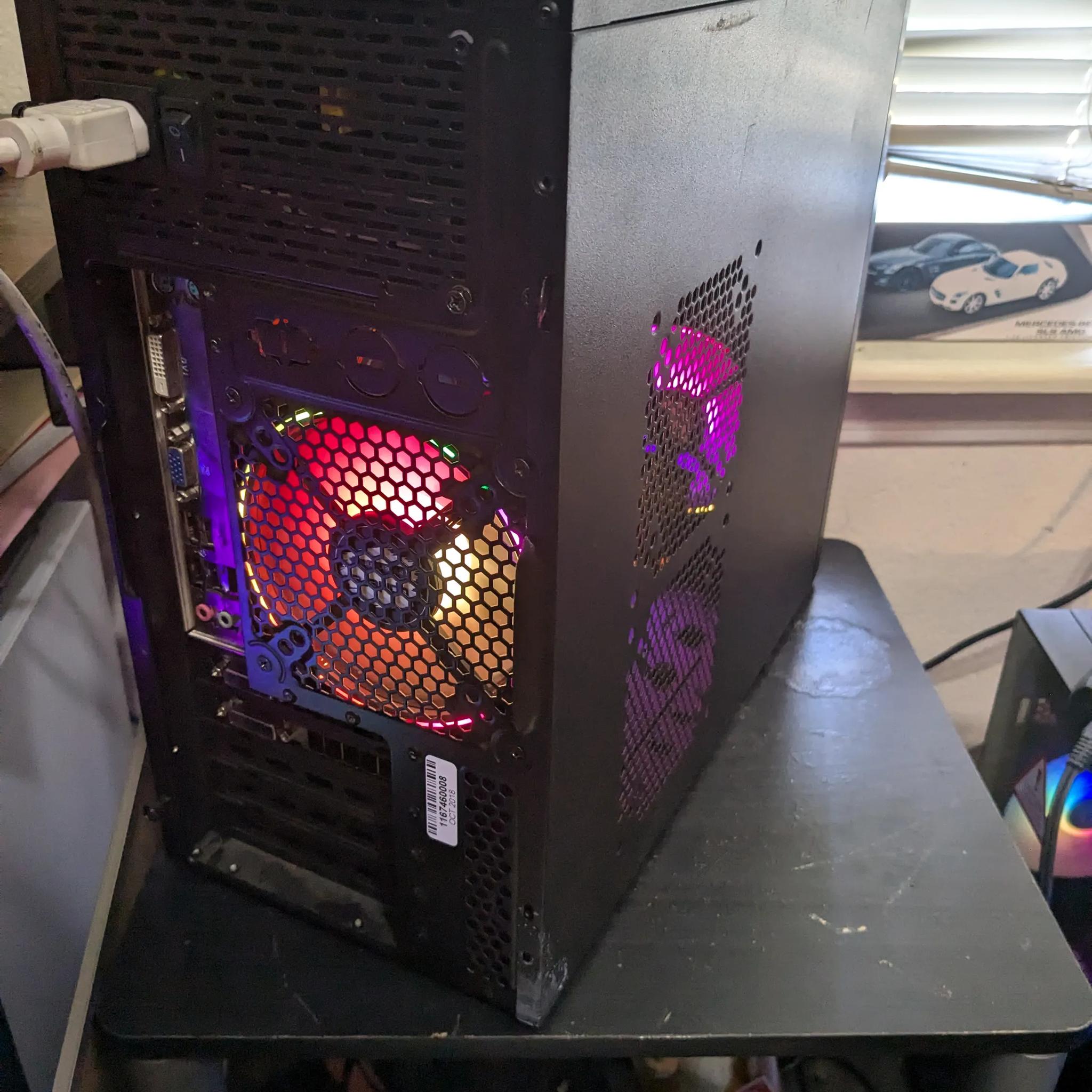 FREE SHIP|| i5-2400, 16GB RAM, GTX 760 2GB, 480GB SSD, WiFI, RGB, Win10