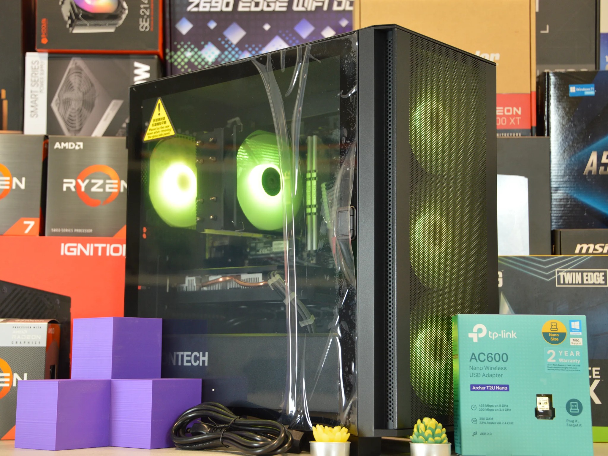 🟣⚫️| RX 580 8GB | Ryzen 5 2600 | 16GB DDR4 RAM | 1TB NVME SSD | Violet Night |