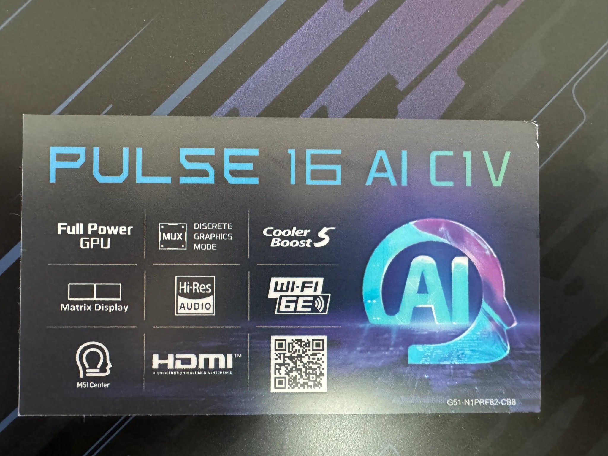 MSI Pulse 16 AI 240Hz Gaming Laptop Intel Core Ultra 9 185H - RTX 4070 - 32GB - 1TB NVME (Open Box)