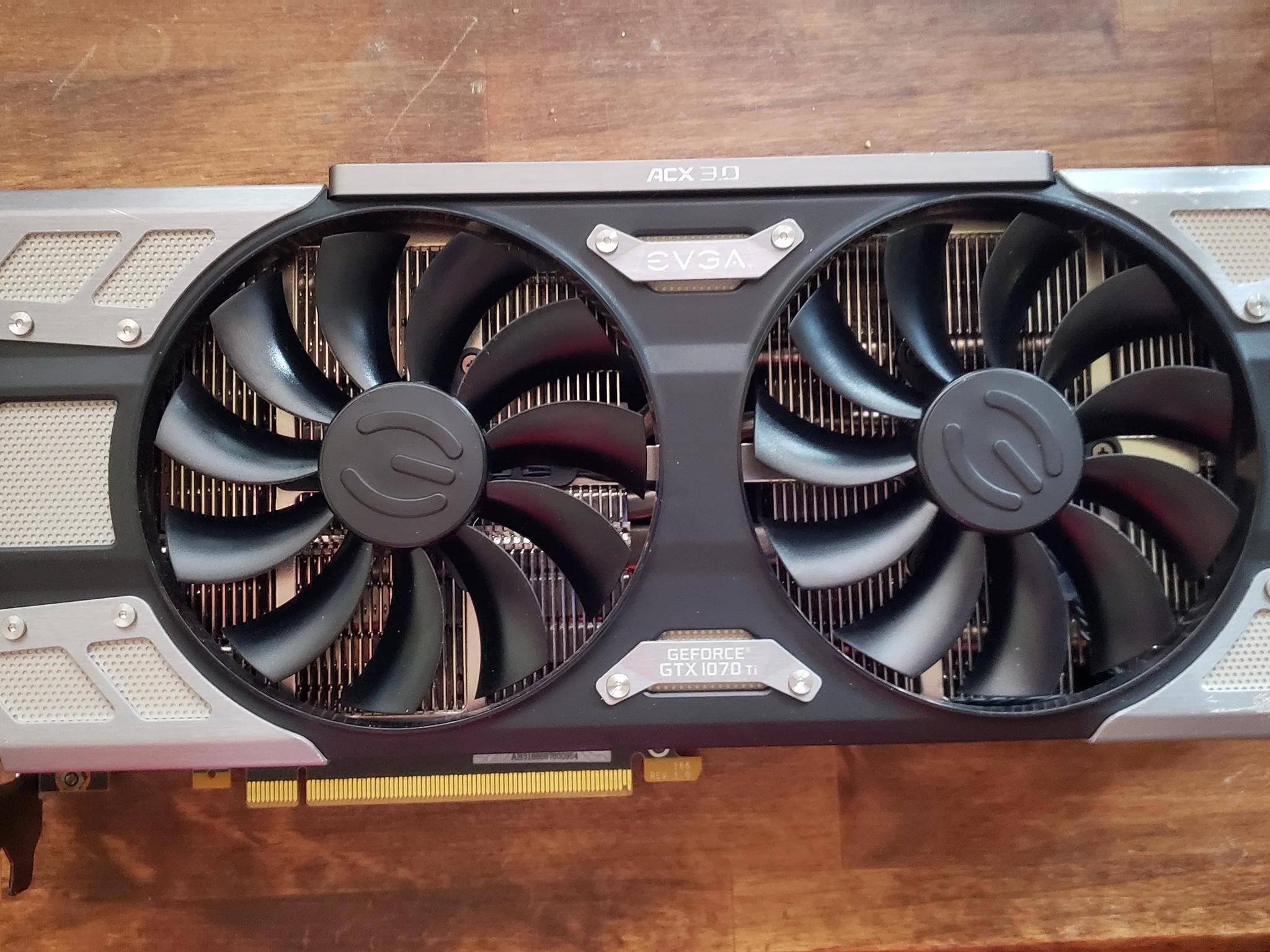 Evga GTX 1070 Ti  FTW Ultra Silent Mdl# 08G-P4-6678KR