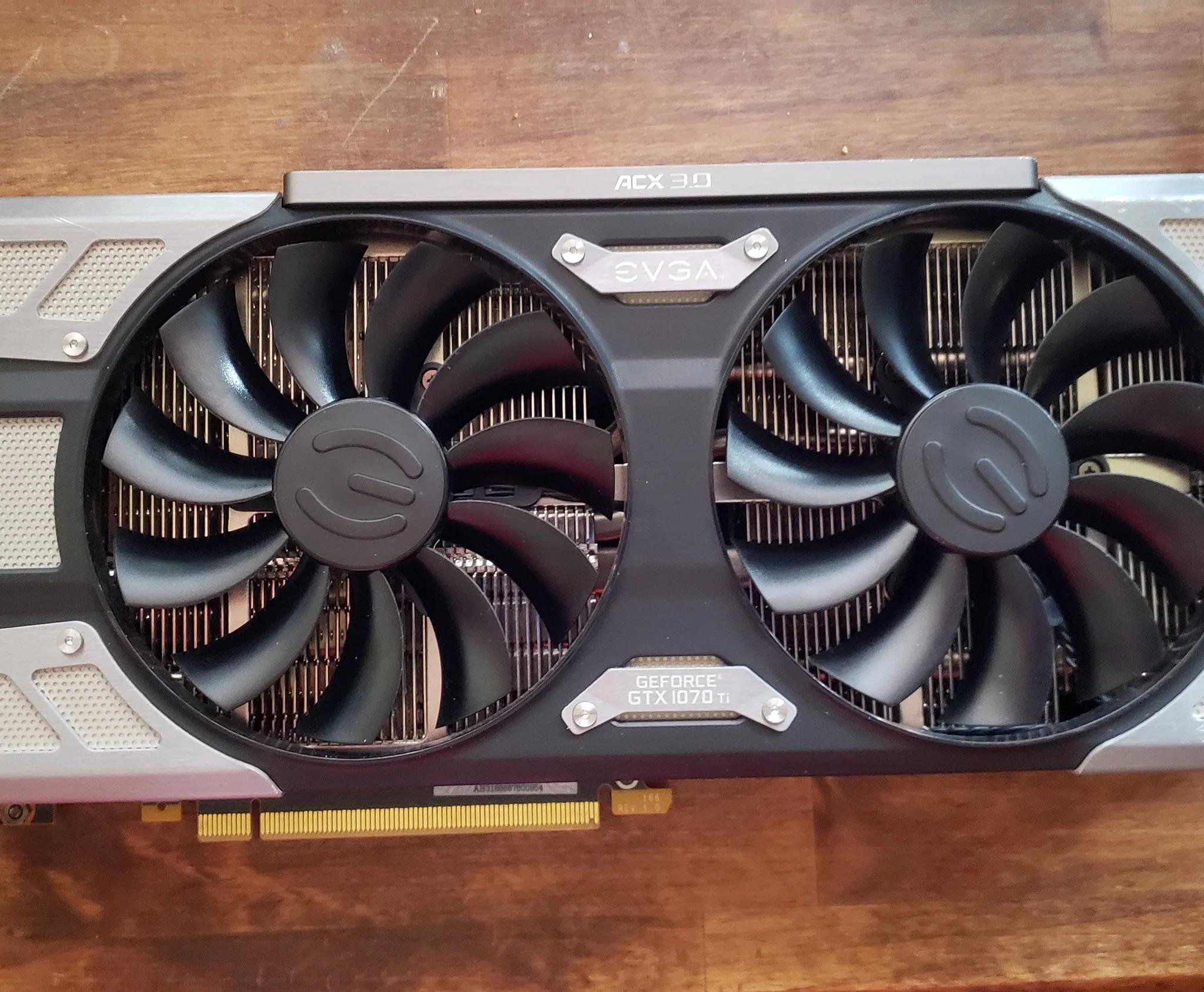 Evga GTX 1070 Ti  FTW Ultra Silent Mdl# 08G-P4-6678KR