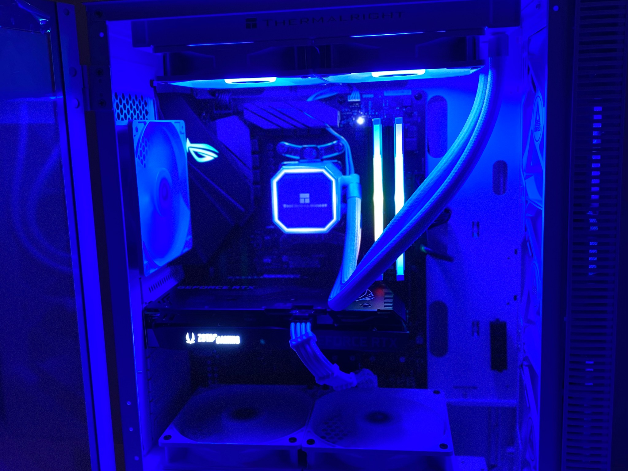 (Liquid Cooled) White⚪️Gaming PC| RTX 3060TI | Ryzen 5@4GHz| 16GB DDR4 RAM| 1TB NVMe SSD| Windows 11