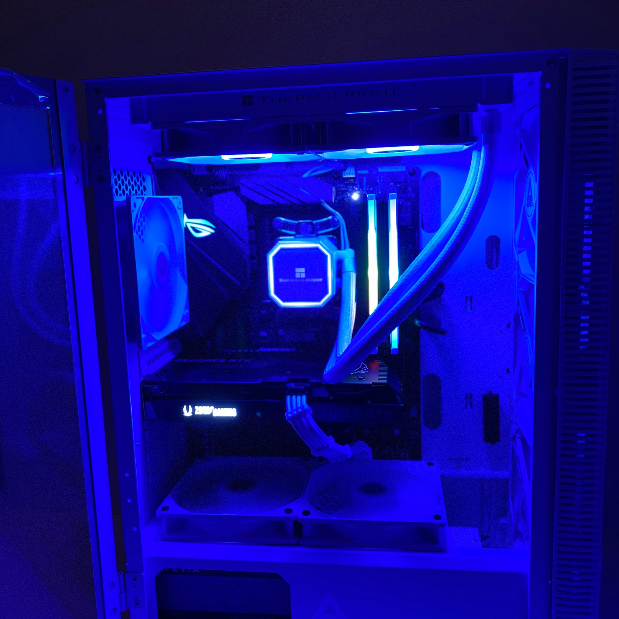 (Liquid Cooled) White⚪️Gaming PC| RTX 3060TI | Ryzen 5@4GHz| 16GB DDR4 RAM| 1TB NVMe SSD| Windows 11
