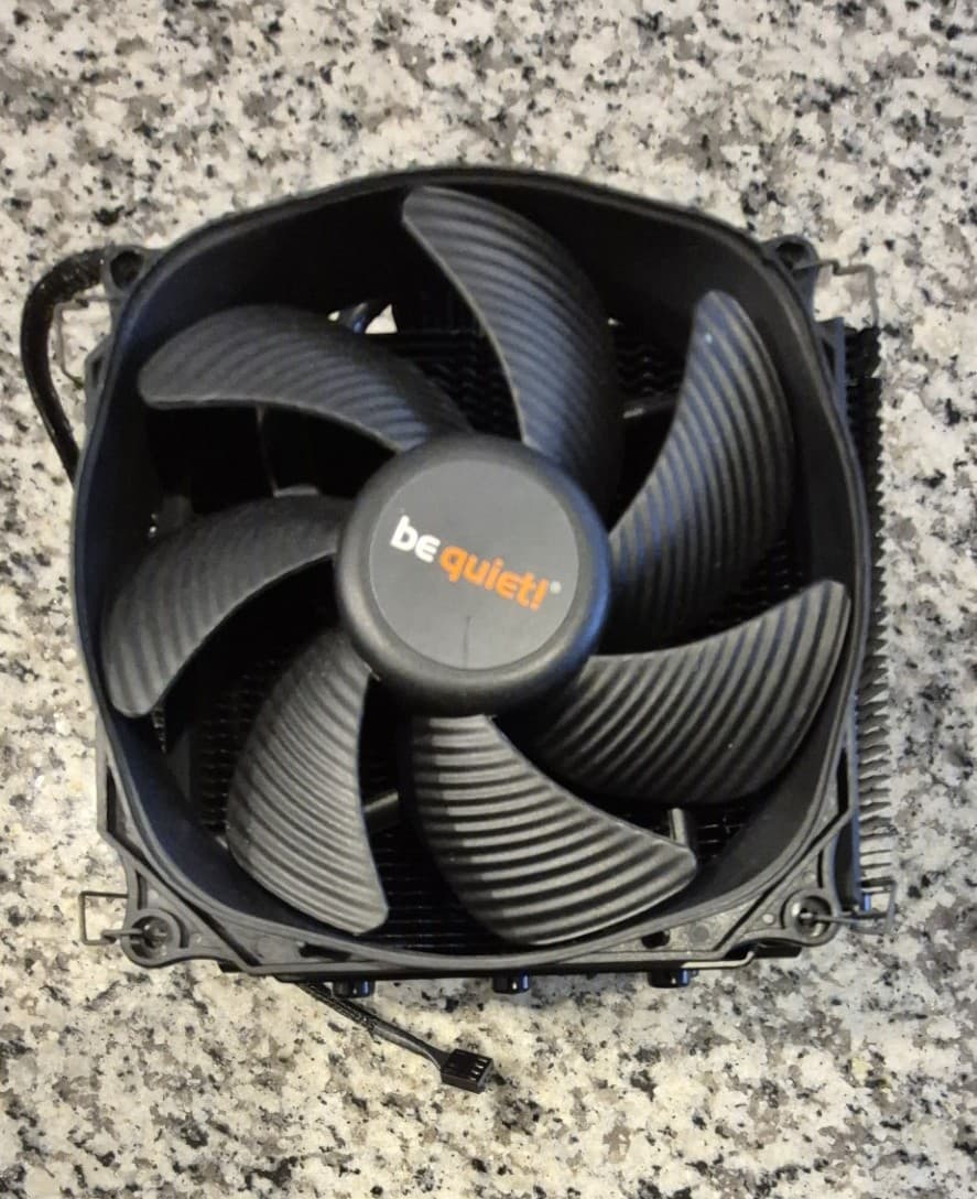 Pre-owned Be Quiet! Dark Rock Pro 4 CPU Air Cooler 250W TDP Dual Fan-Missing Backplate & Accessories