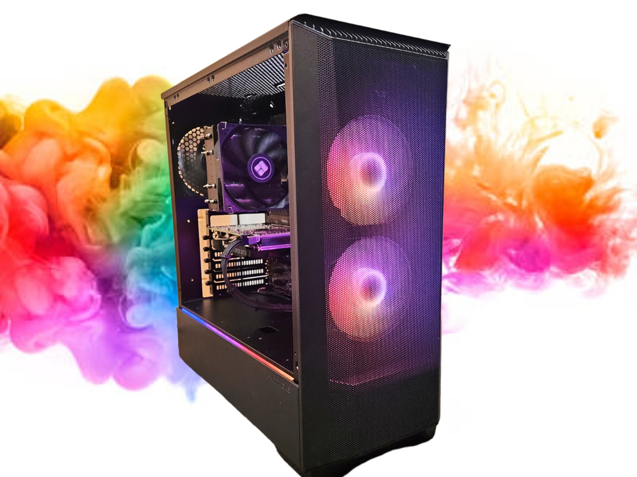 SALE: GTX 1660 SUPER + Intel i5 + 512GB SSD + 16GBs RAM + 4 Fans ( Black RGB Gaming PC )