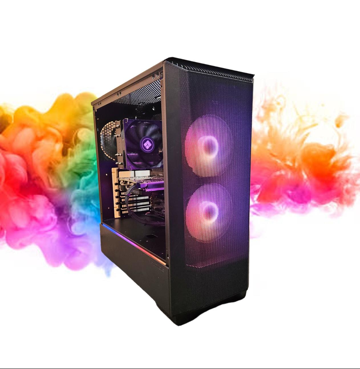 SALE: GTX 1660 SUPER + Intel i5 + 512GB SSD + 16GBs RAM + 4 Fans ( Black RGB Gaming PC )