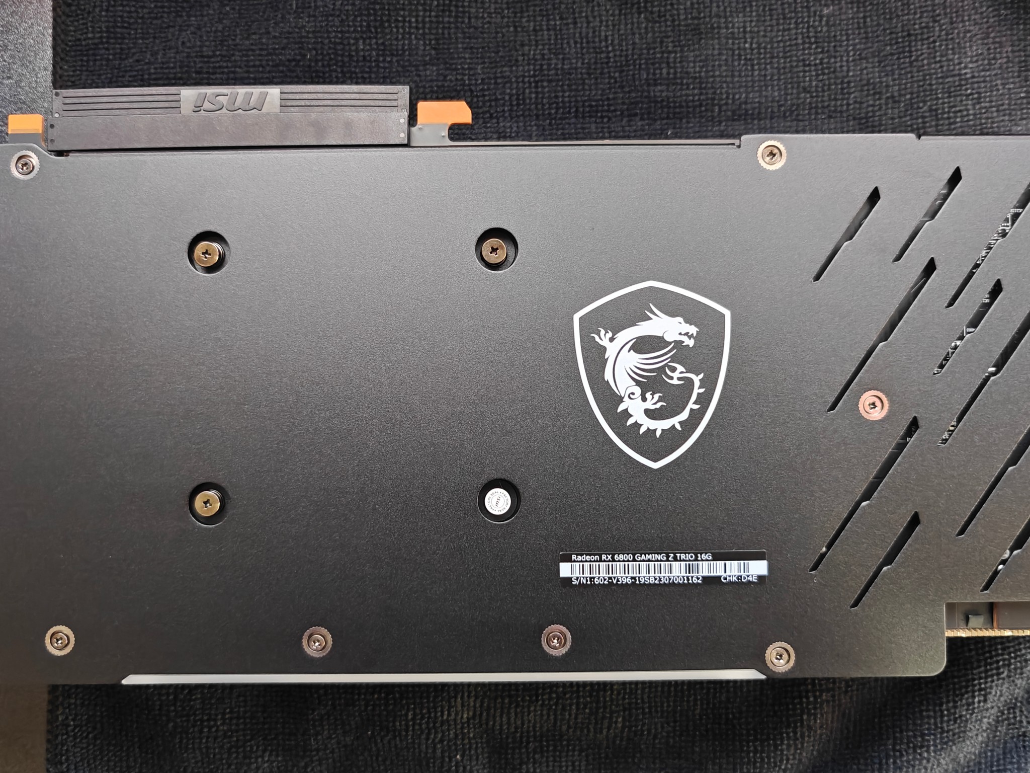 MSI Trio Z Rx 6800 16gb  *MINT* Never Used, Everything Original, Plastic Peel still on GPU