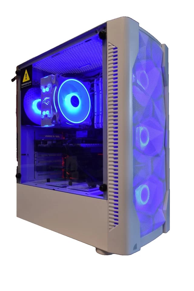 GAMING PC INTEL I5 9400 16 GB RAM RX 6600M 8 GB GPU 1TB NVME & 250 GB HHD RGB