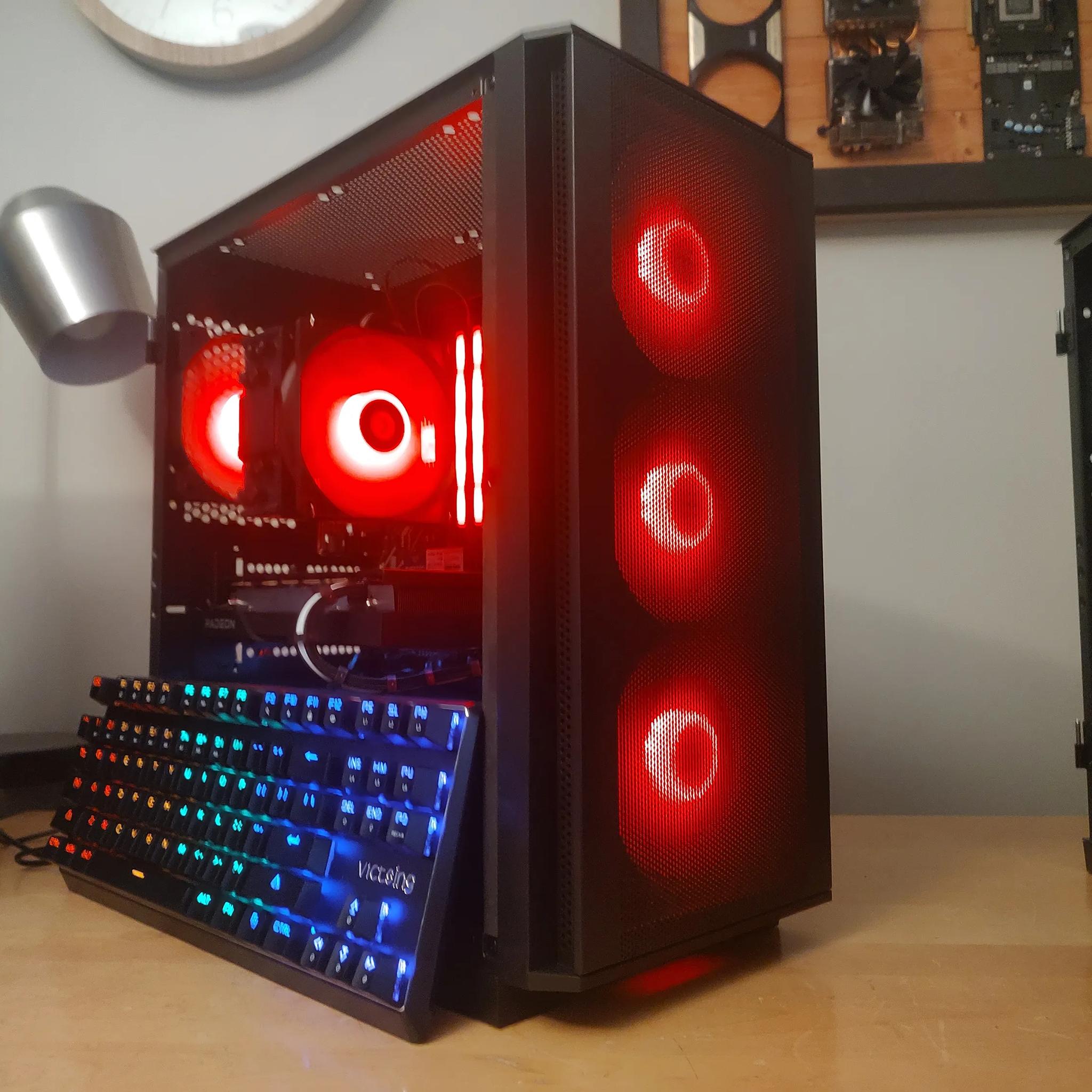 Gaming PC - Ryzen 5500, RX 6600 XT, 32GB RAM, 1TB SSD, WIFI + Bluetooth