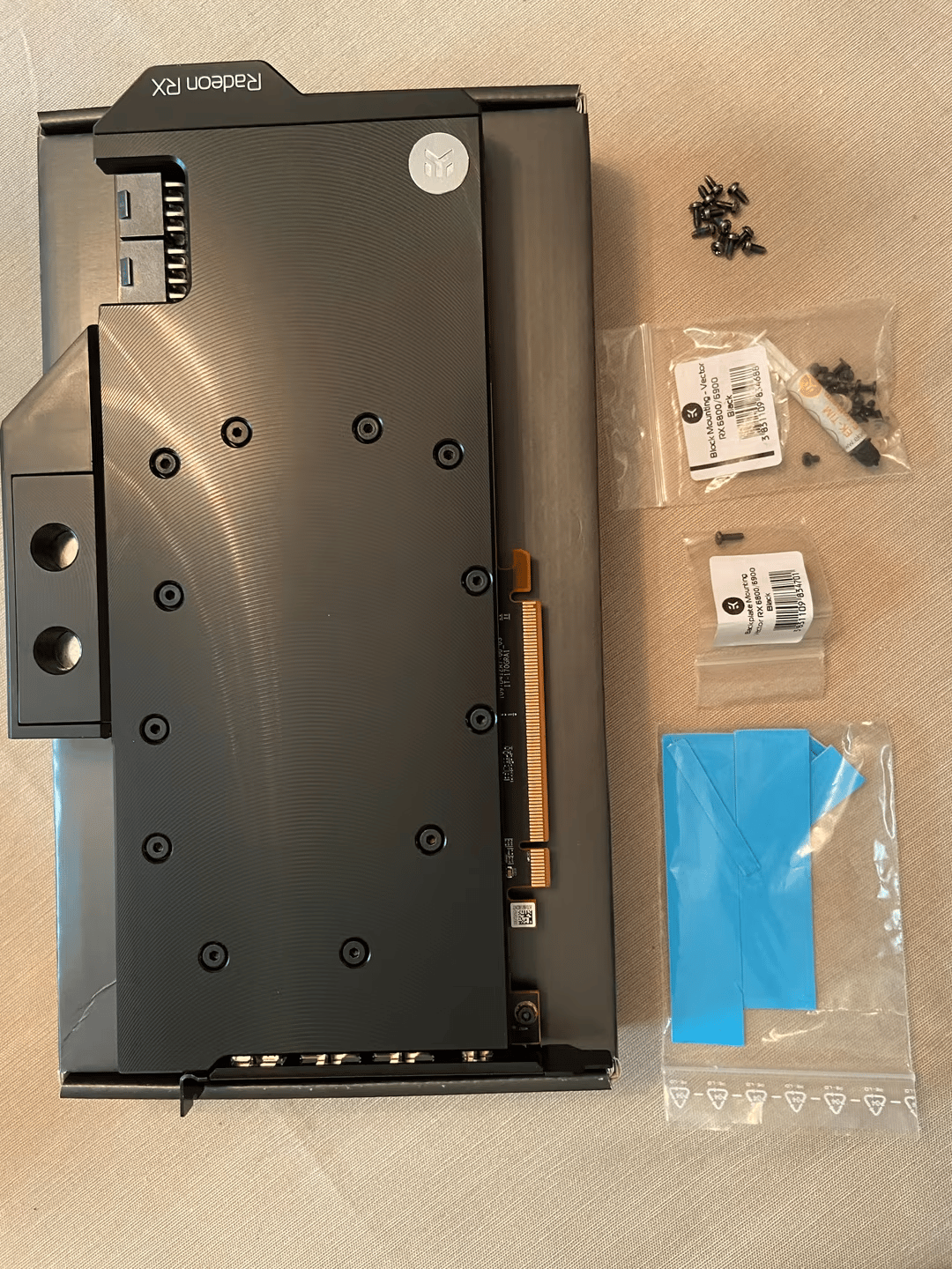 Like new 6900xt with ekwb vector rx waterblock/backplate