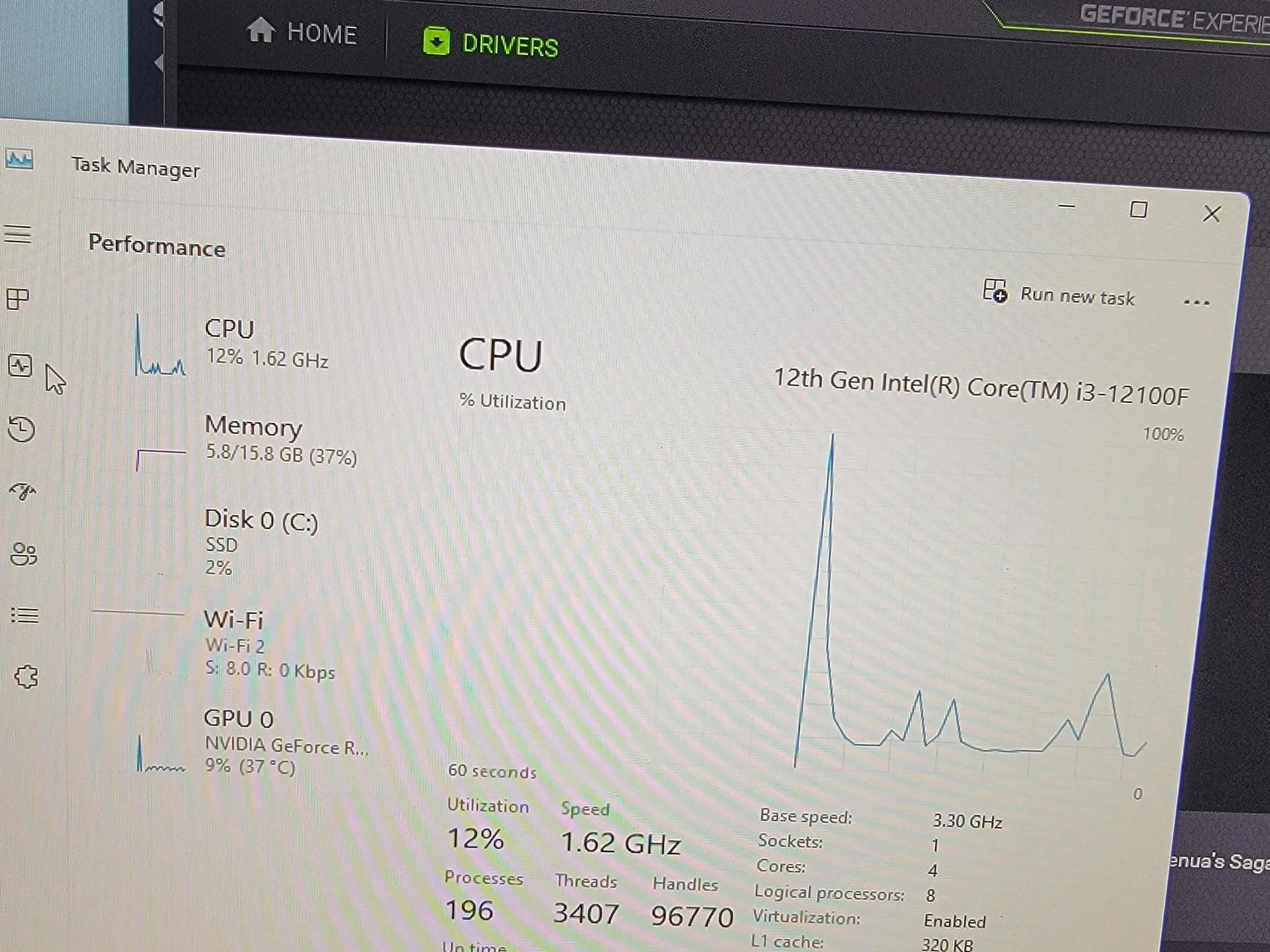 Mini ITX gaming PC 12th Gen i3, rtx 3050 8gb