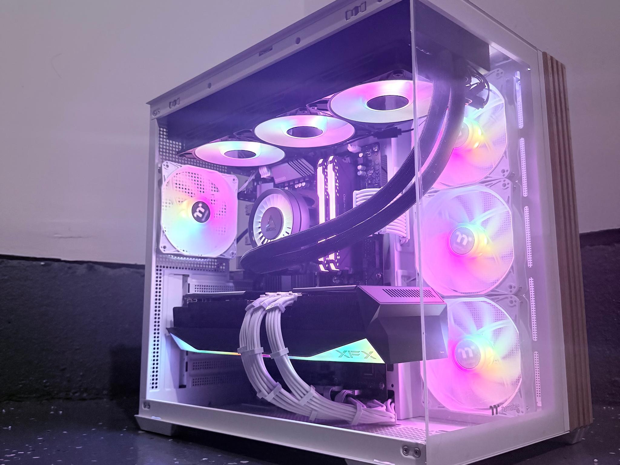 ❄️"Arctic Aurora"🌈 | 4K Gaming | RX 9070XT 16GB | Ryzen 7 5800X3D | 32GB Ram | 2TB+2GB SSD