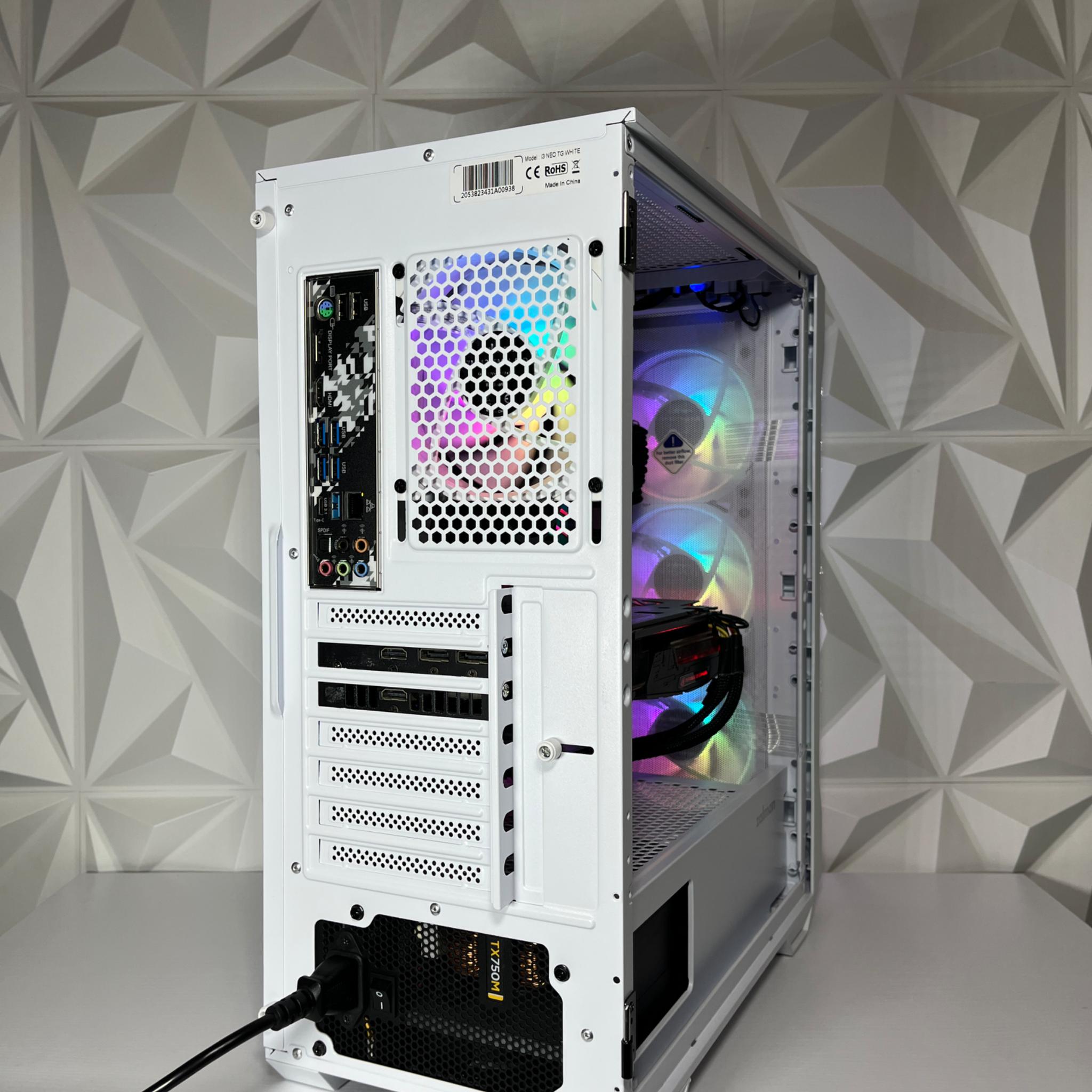 RTX 2060 6GB, Ryzen 7 2700X, 16GB RAM | White RGB Gaming Computer/PC